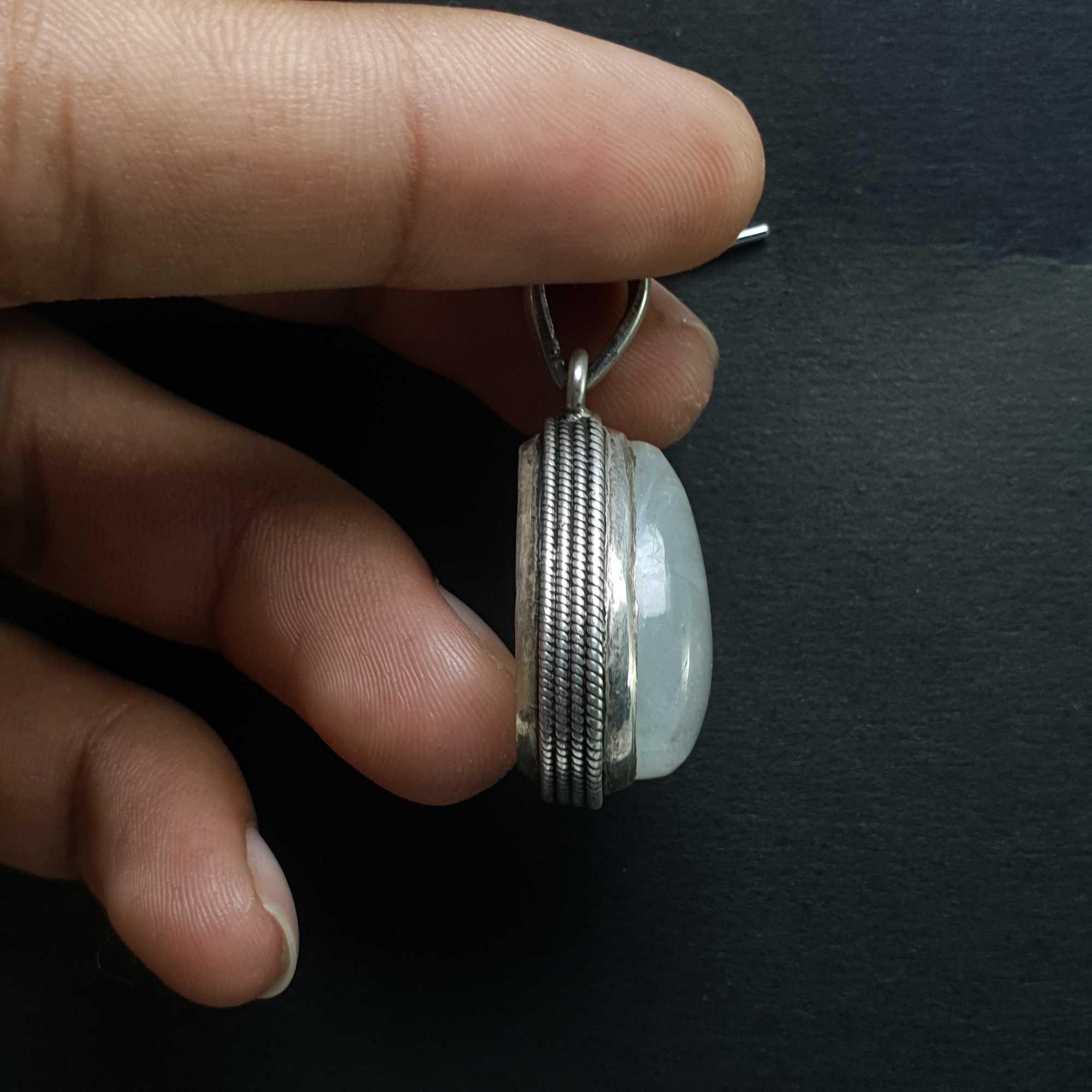 Moonstone Silver Pendant