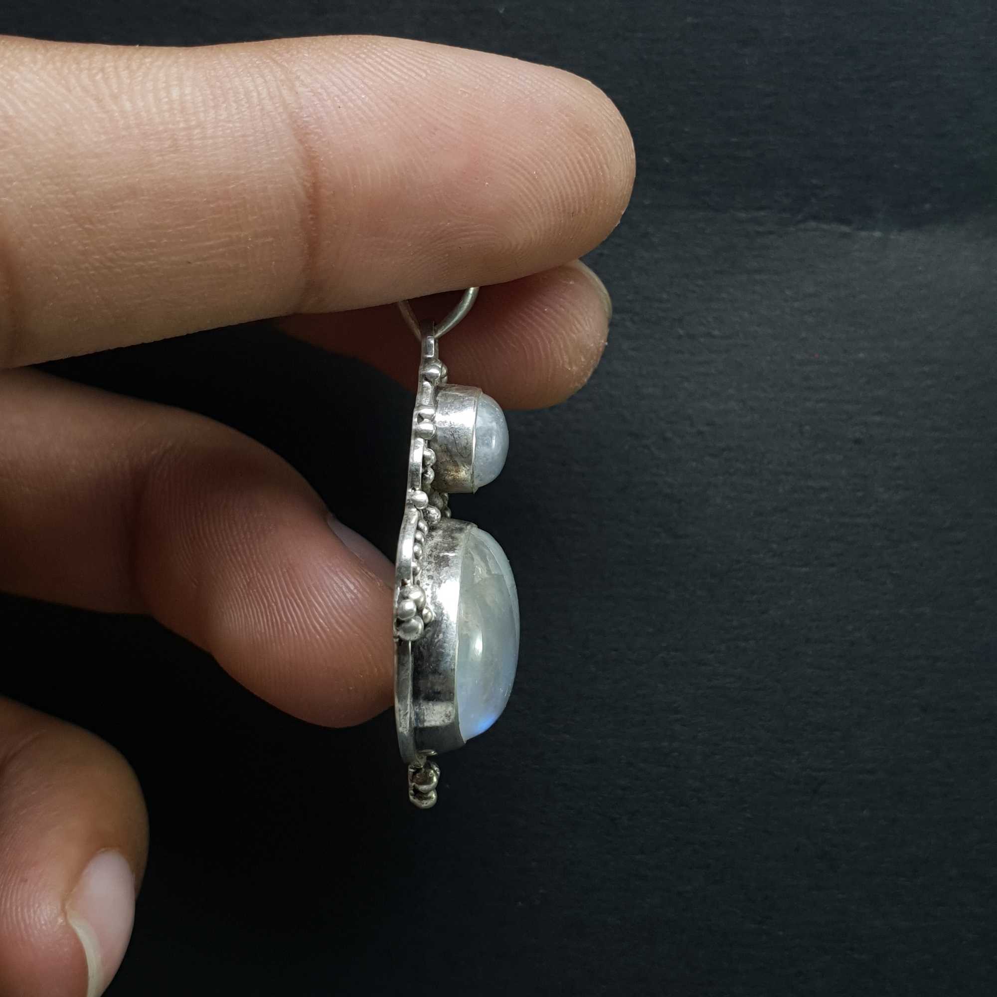 Moonstone Silver Pendant