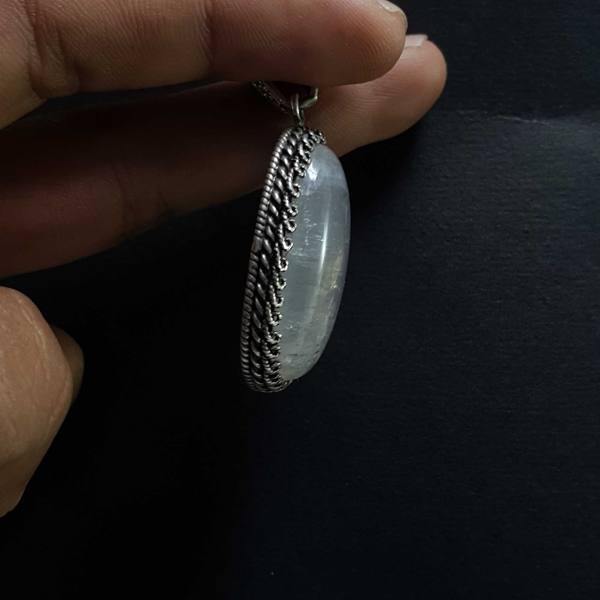 Moonstone Silver Pendant