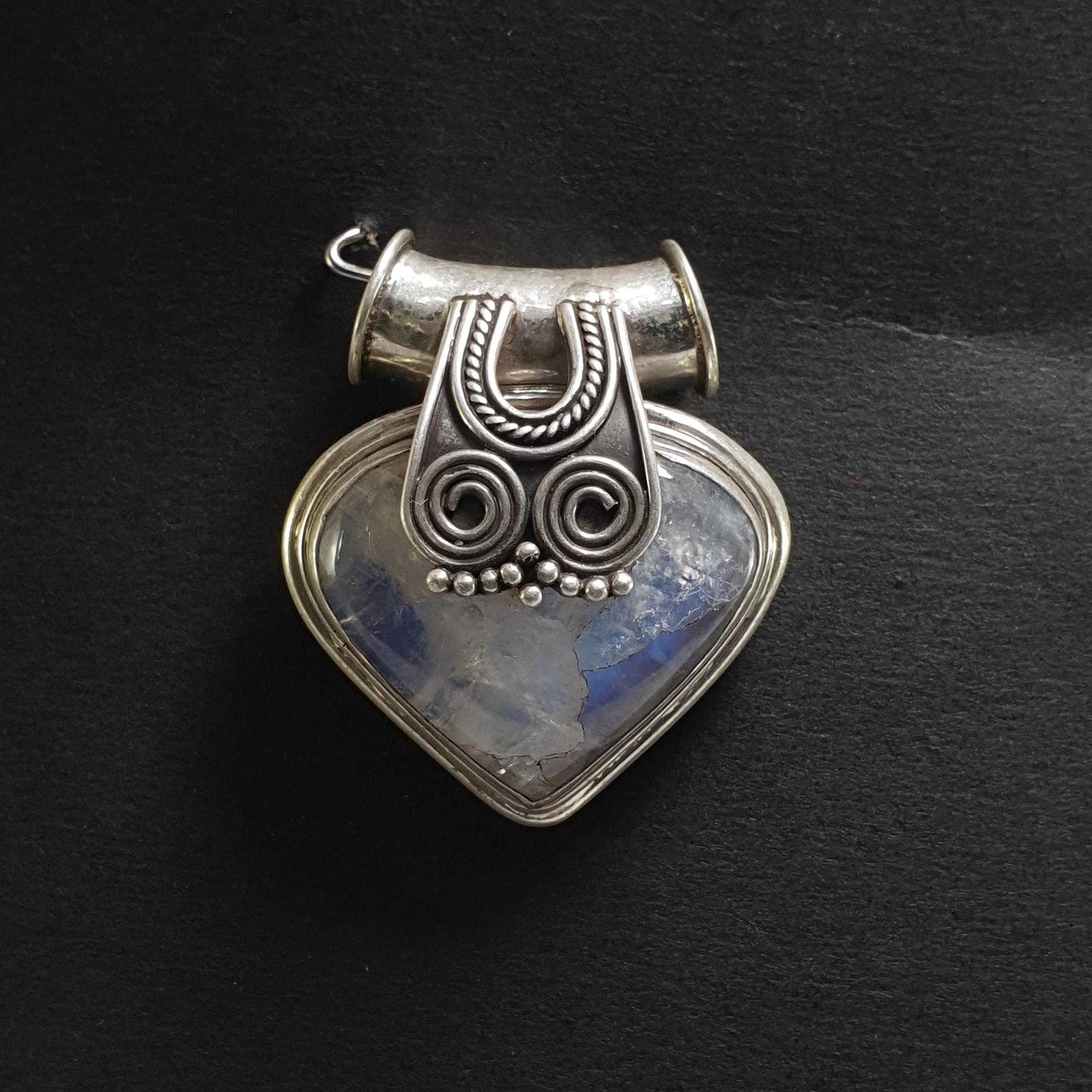 Moonstone Silver Pendant