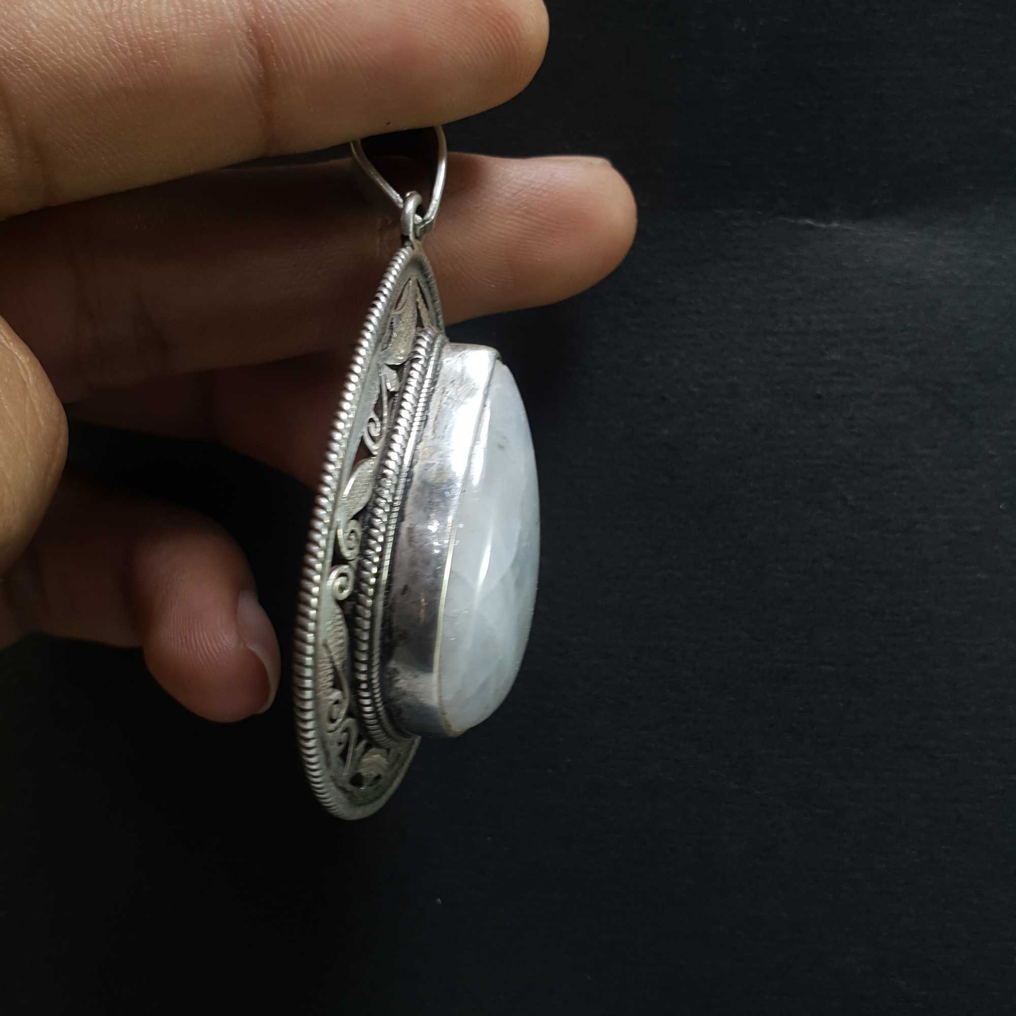 Moonstone Silver Pendant