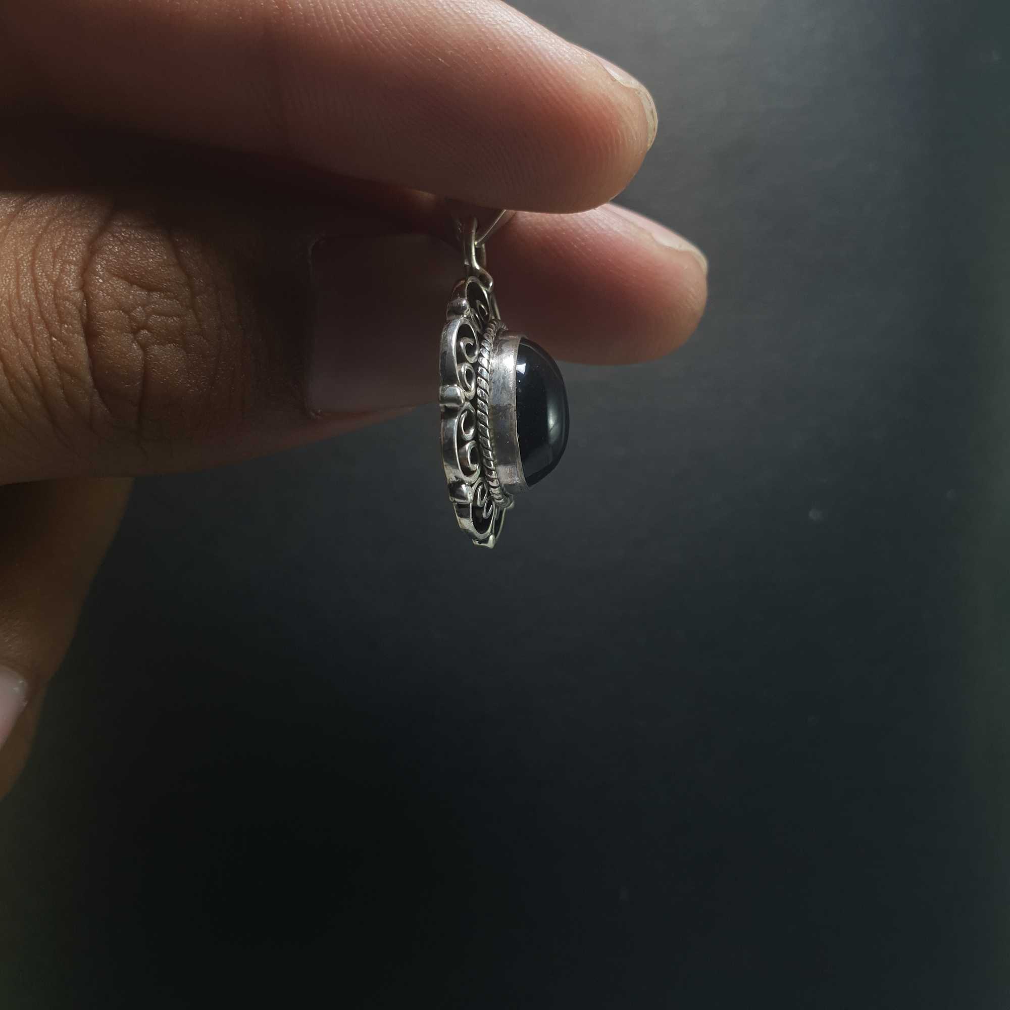 Onyx Silver Pendant