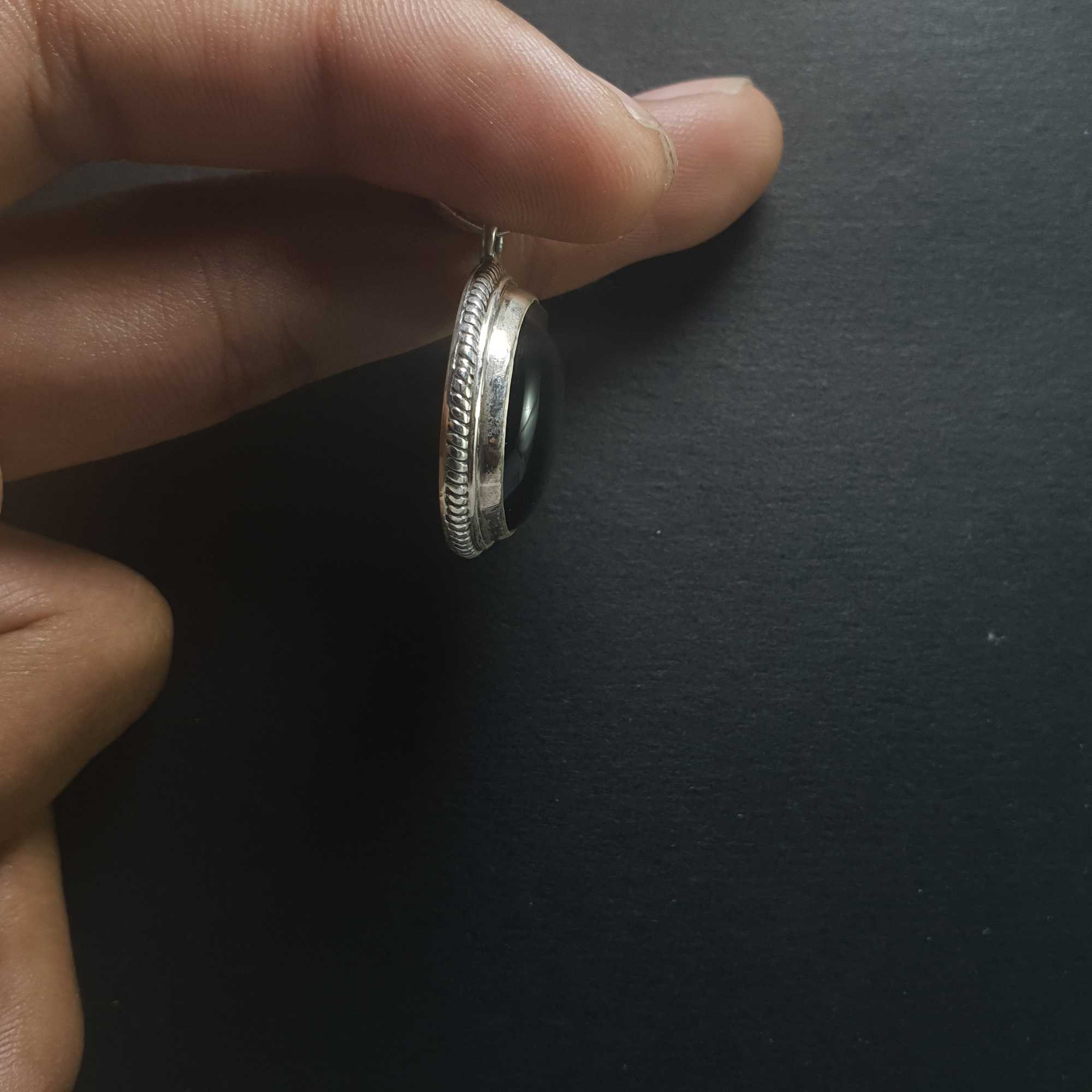 Onyx Silver Pendant