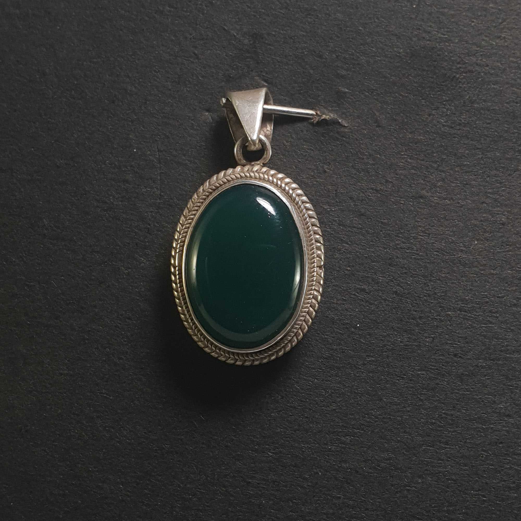 Onyx Silver Pendant