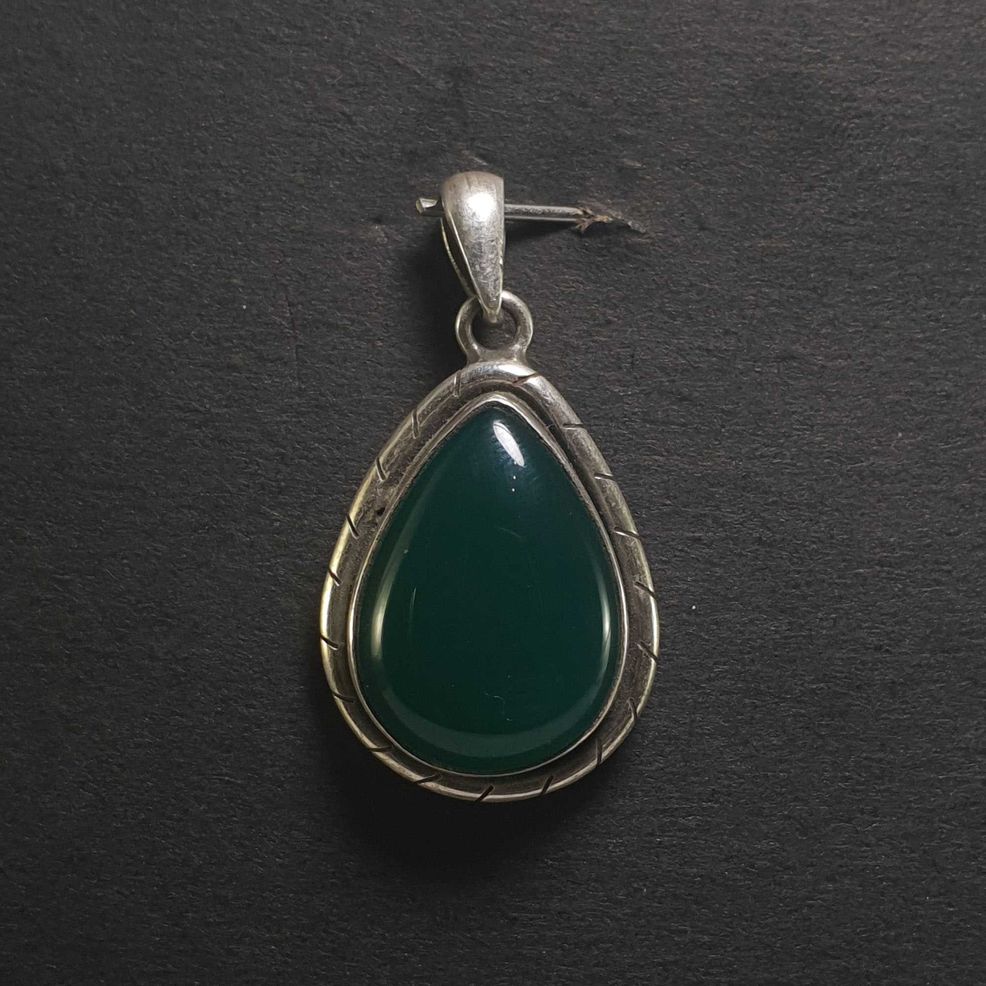 Onyx Silver Pendant