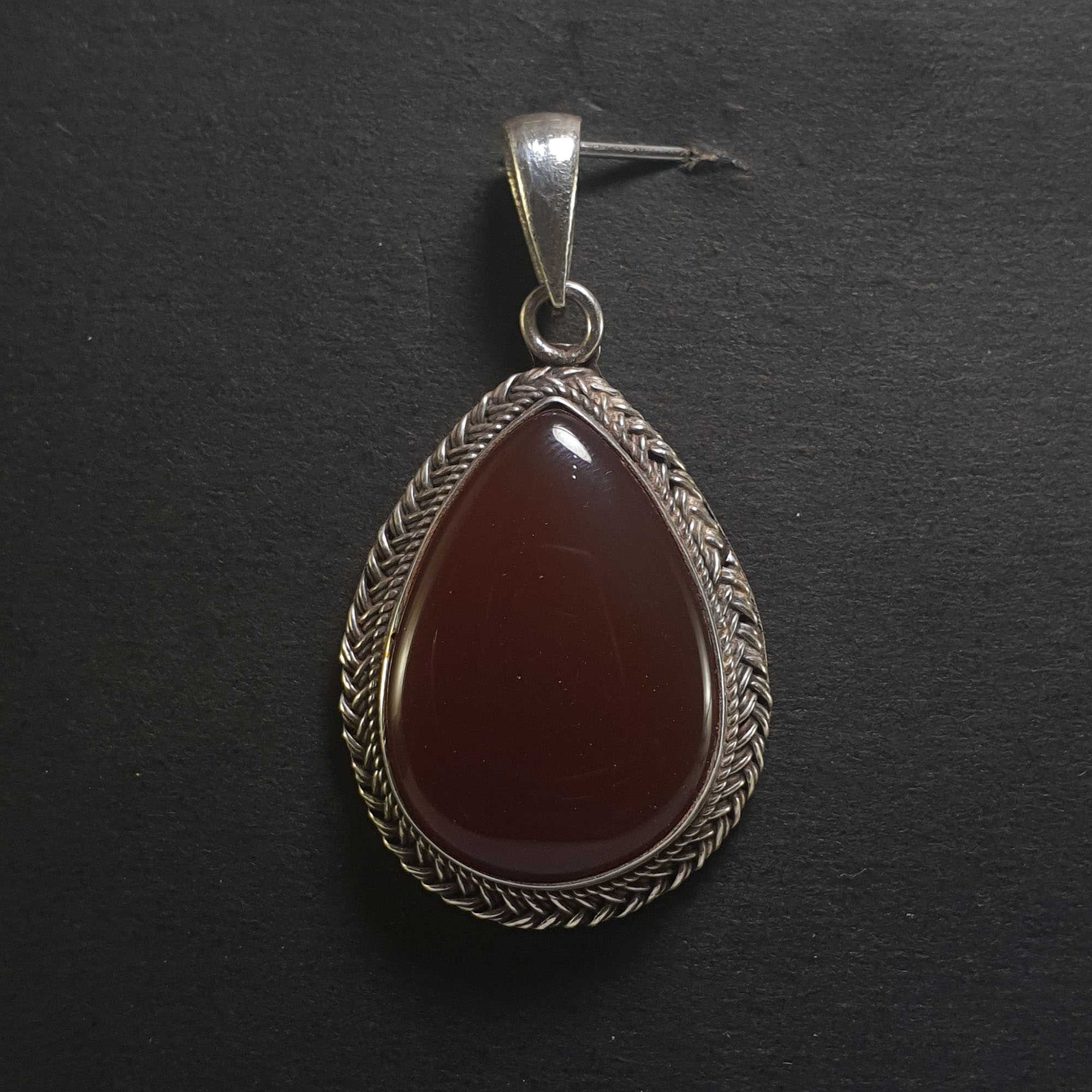 Onyx Silver Pendant