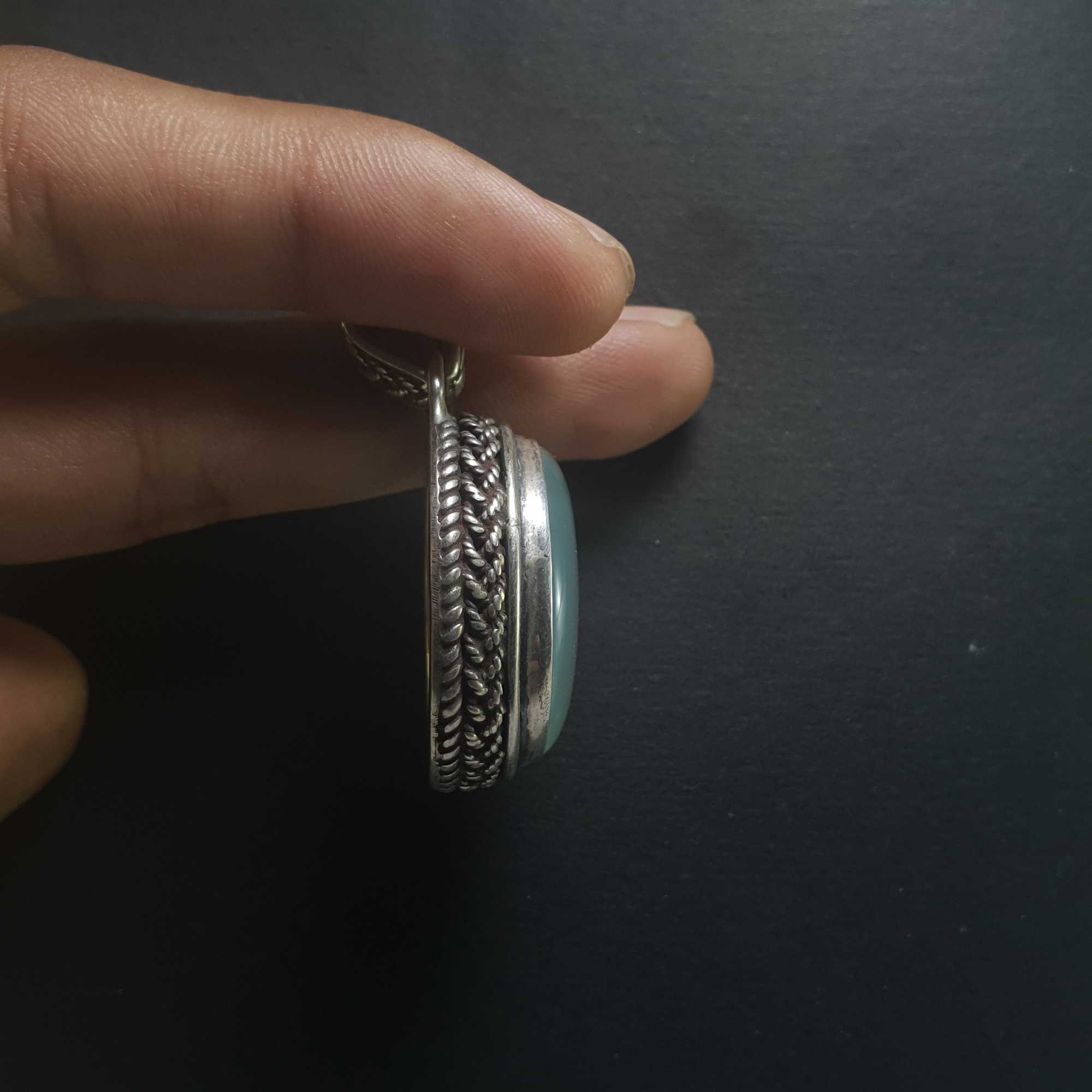 Onyx Silver Pendant