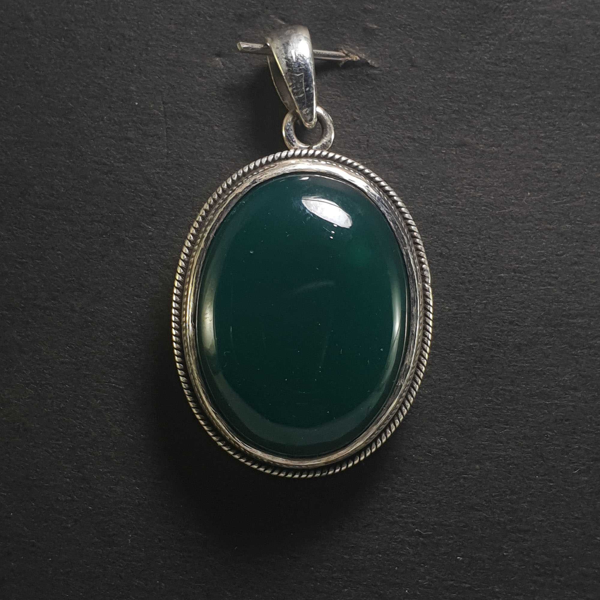 Onyx Silver Pendant