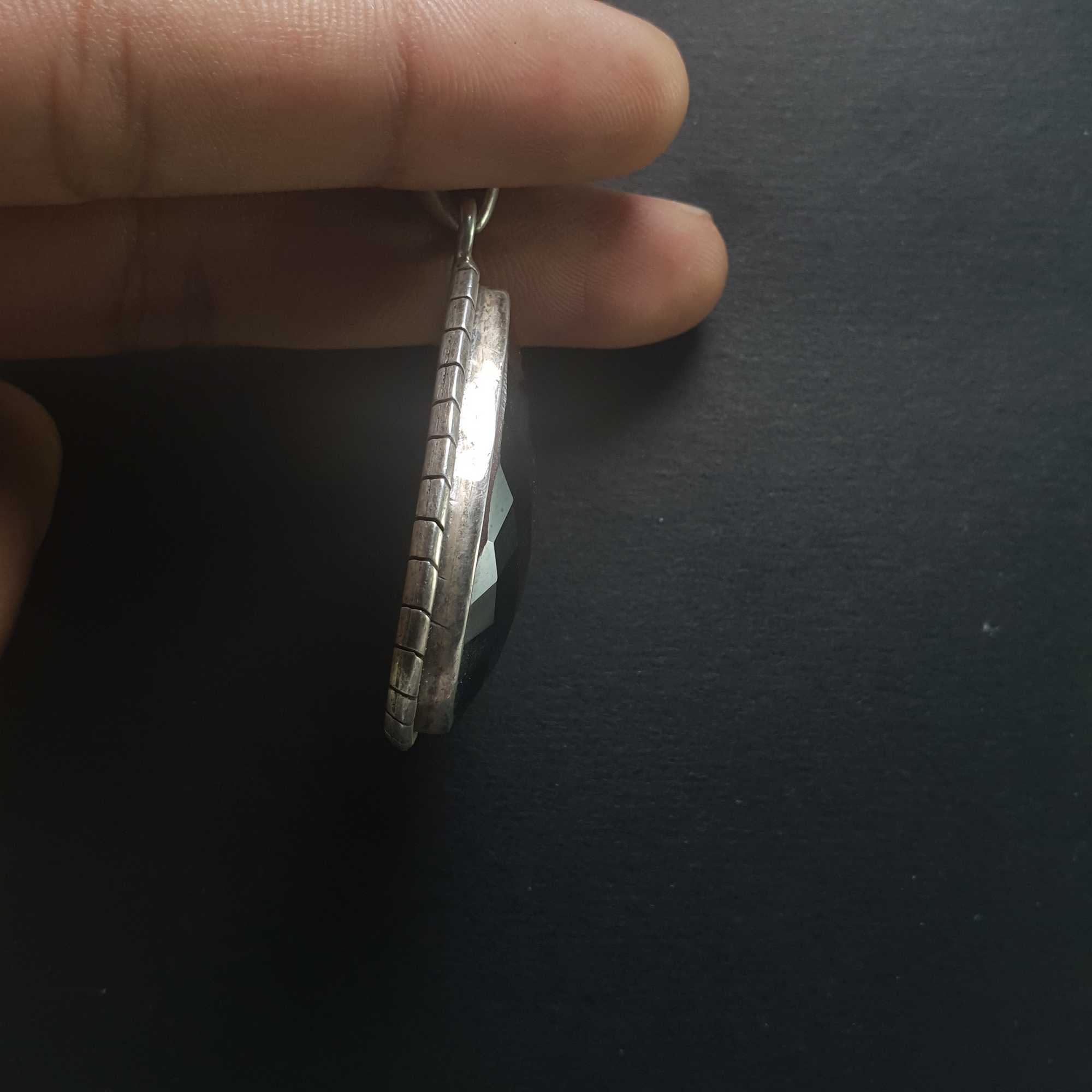 Onyx Silver Pendant