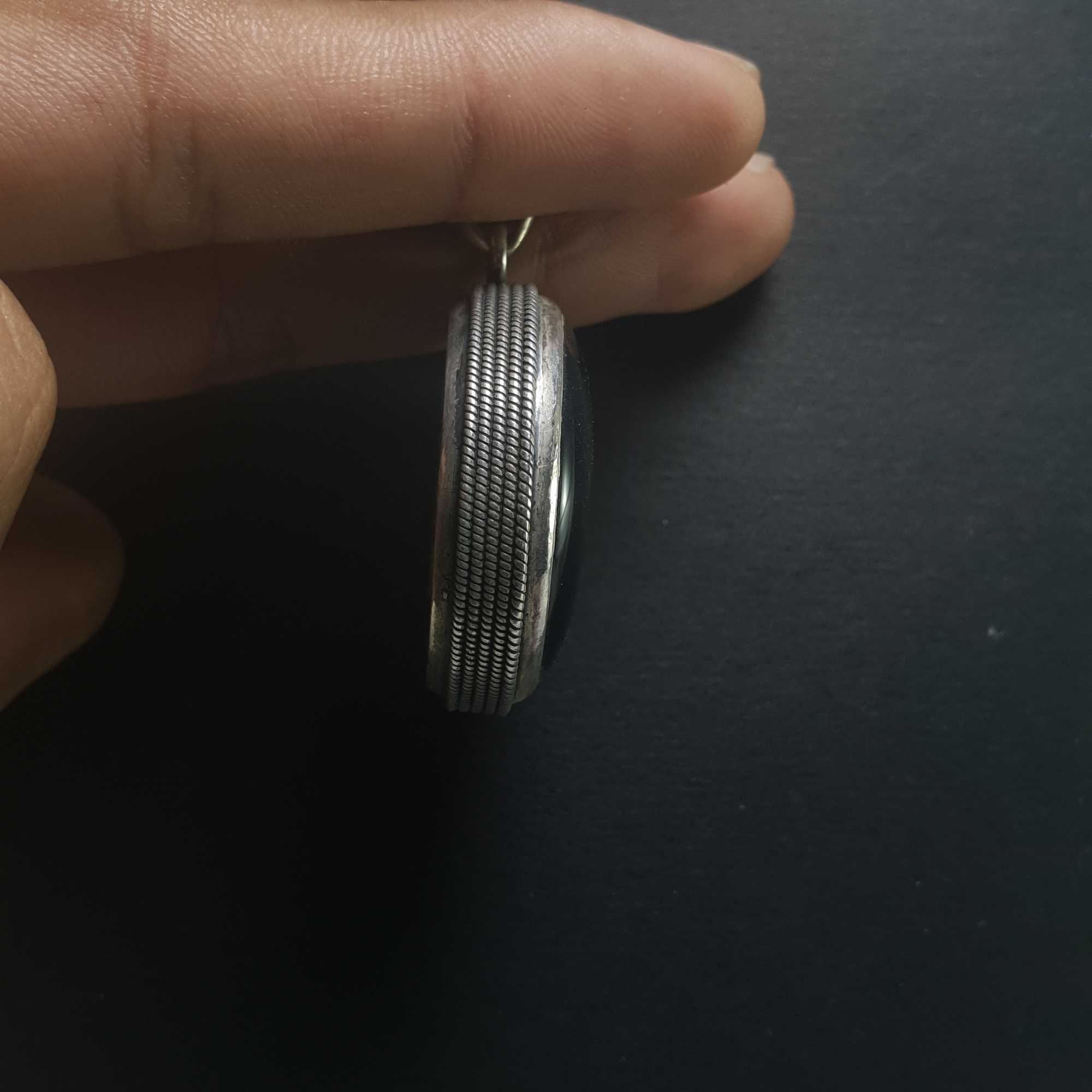 Onyx Silver Pendant