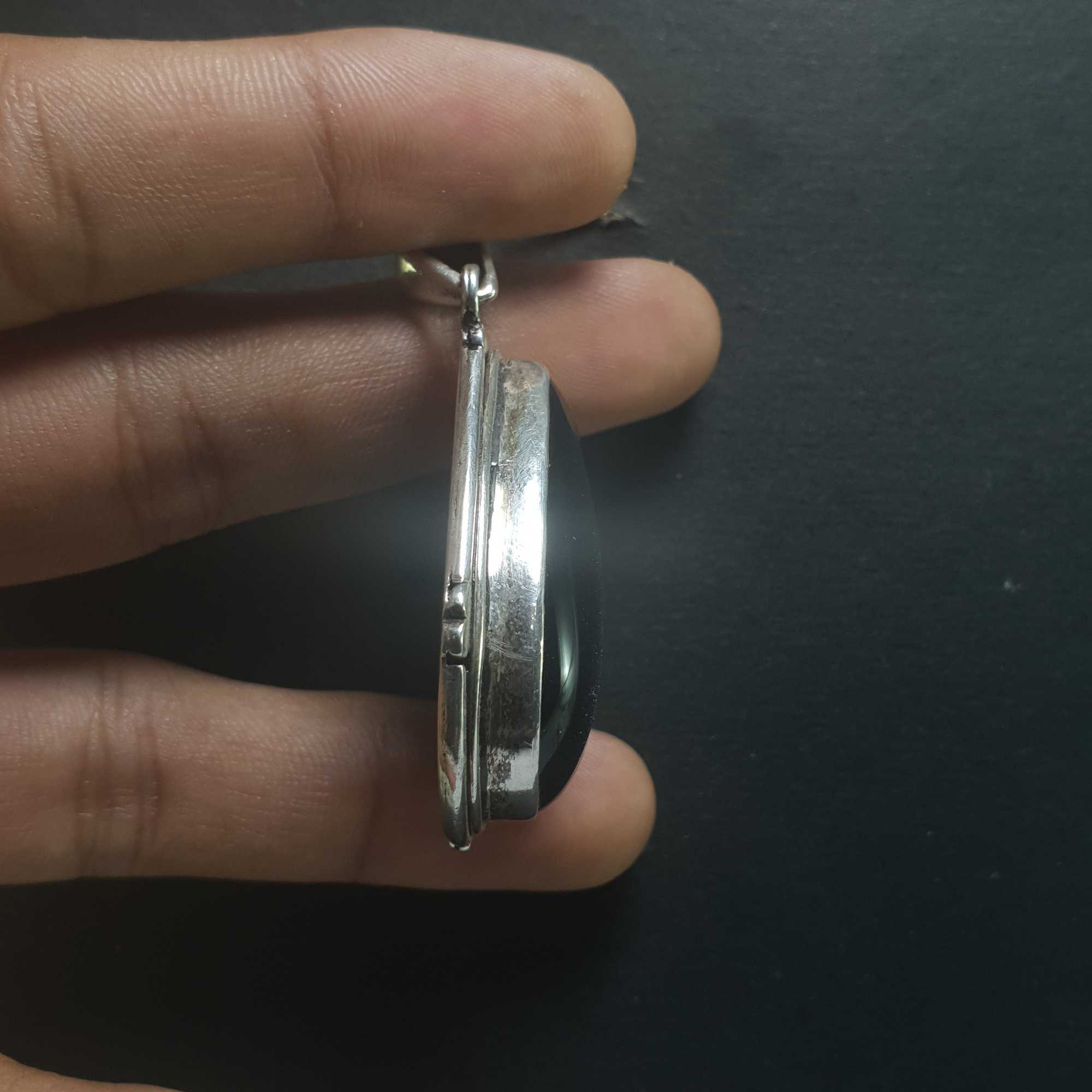 Onyx Silver Pendant