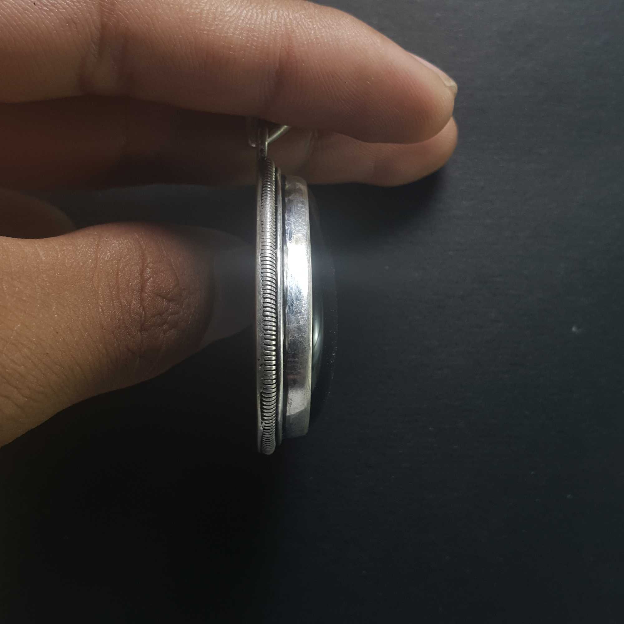 Onyx Silver Pendant