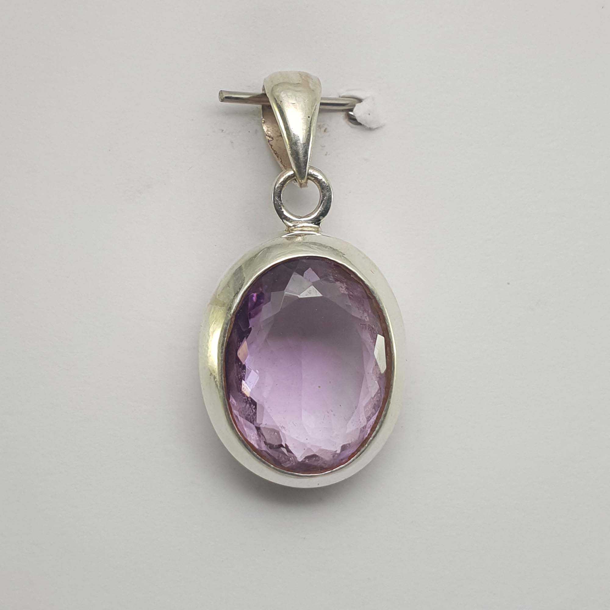 Amethyst Silver Pendant