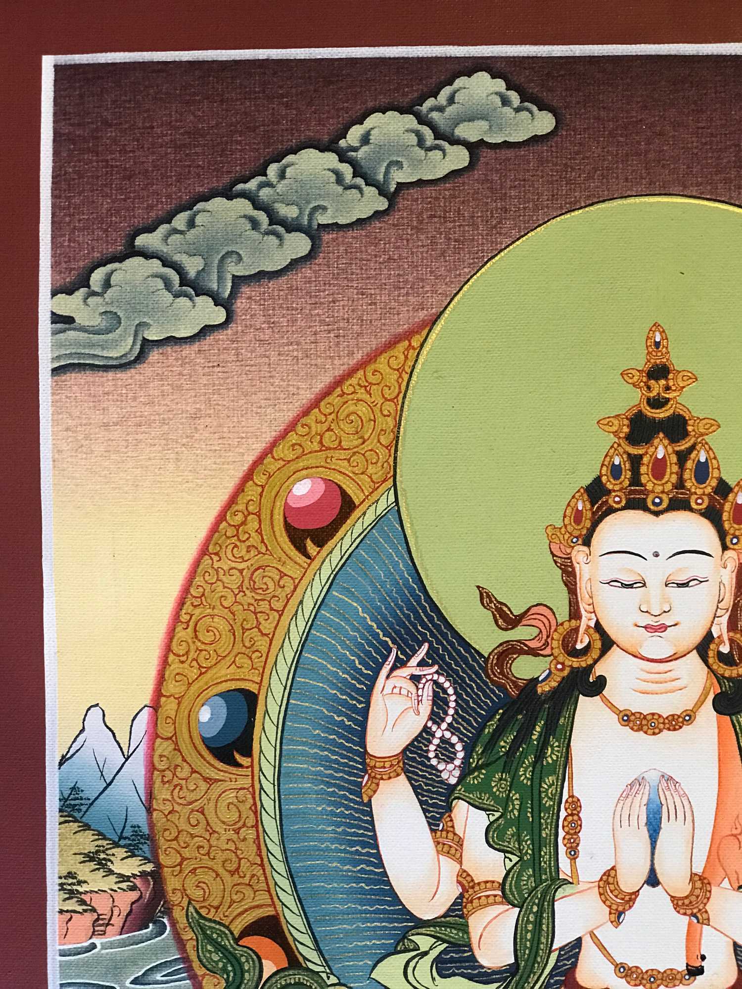 Tibetan Thangka <span Style=