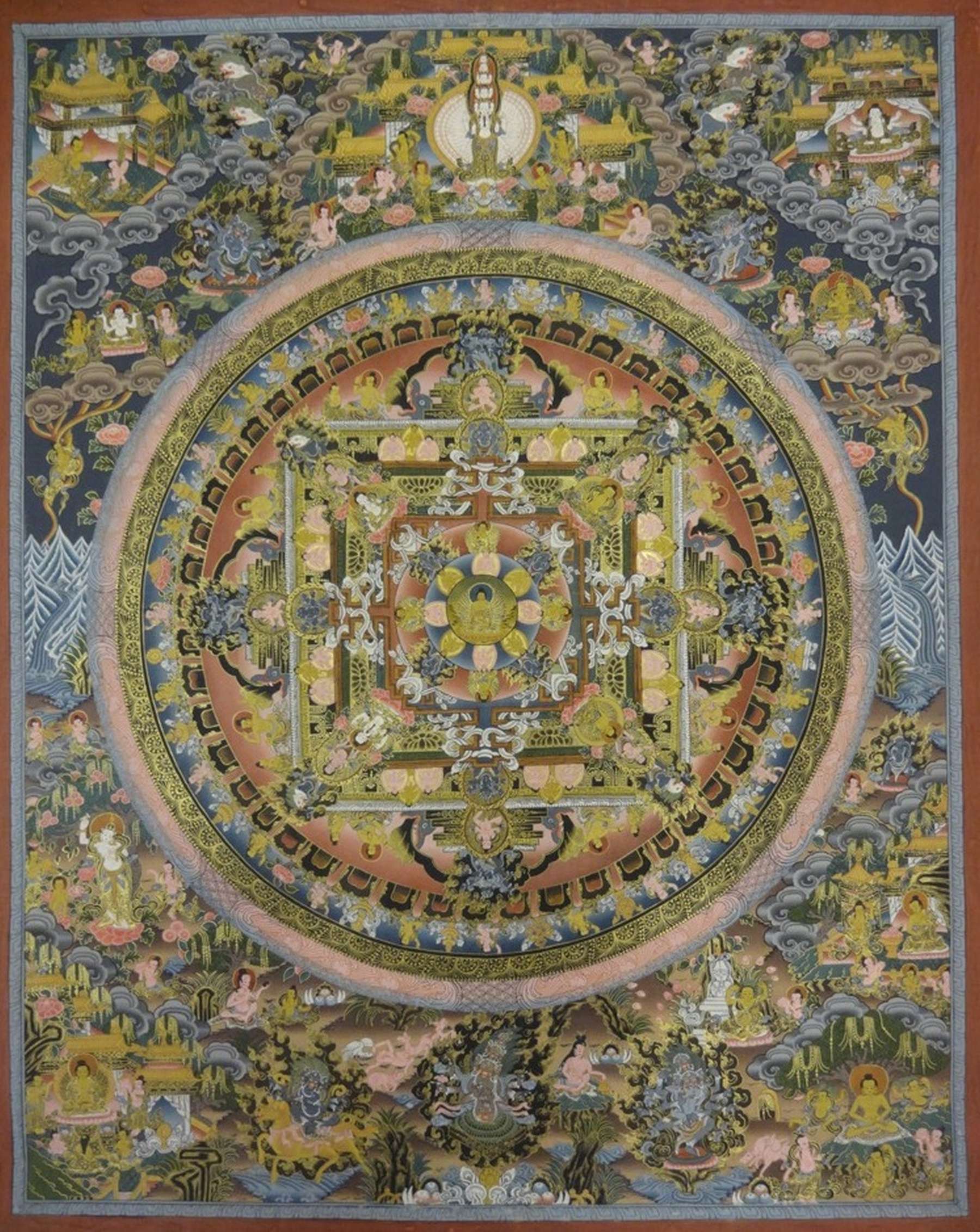 Tibetan Thangka <span Style=