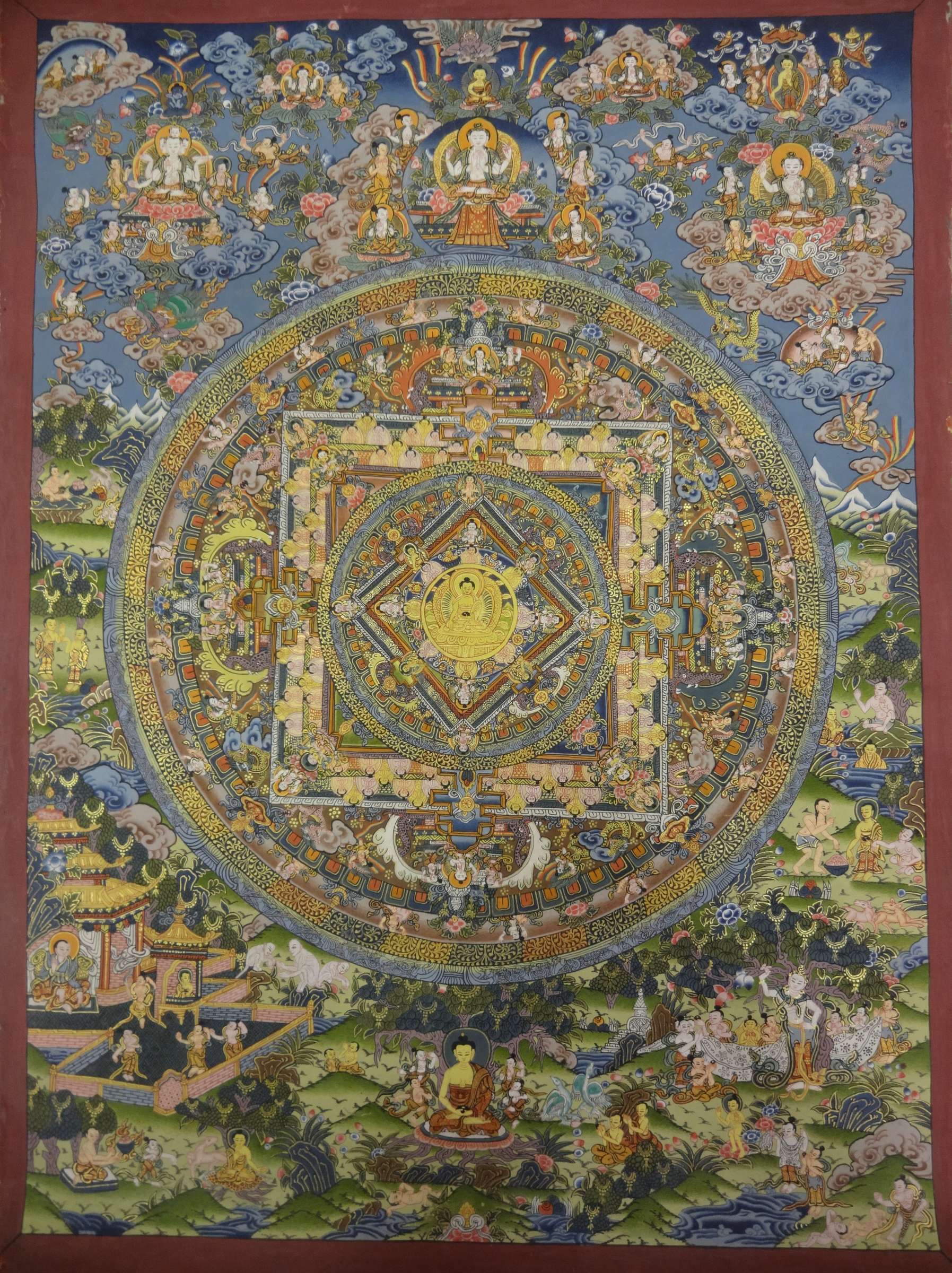 Tibetan Thangka <span Style=