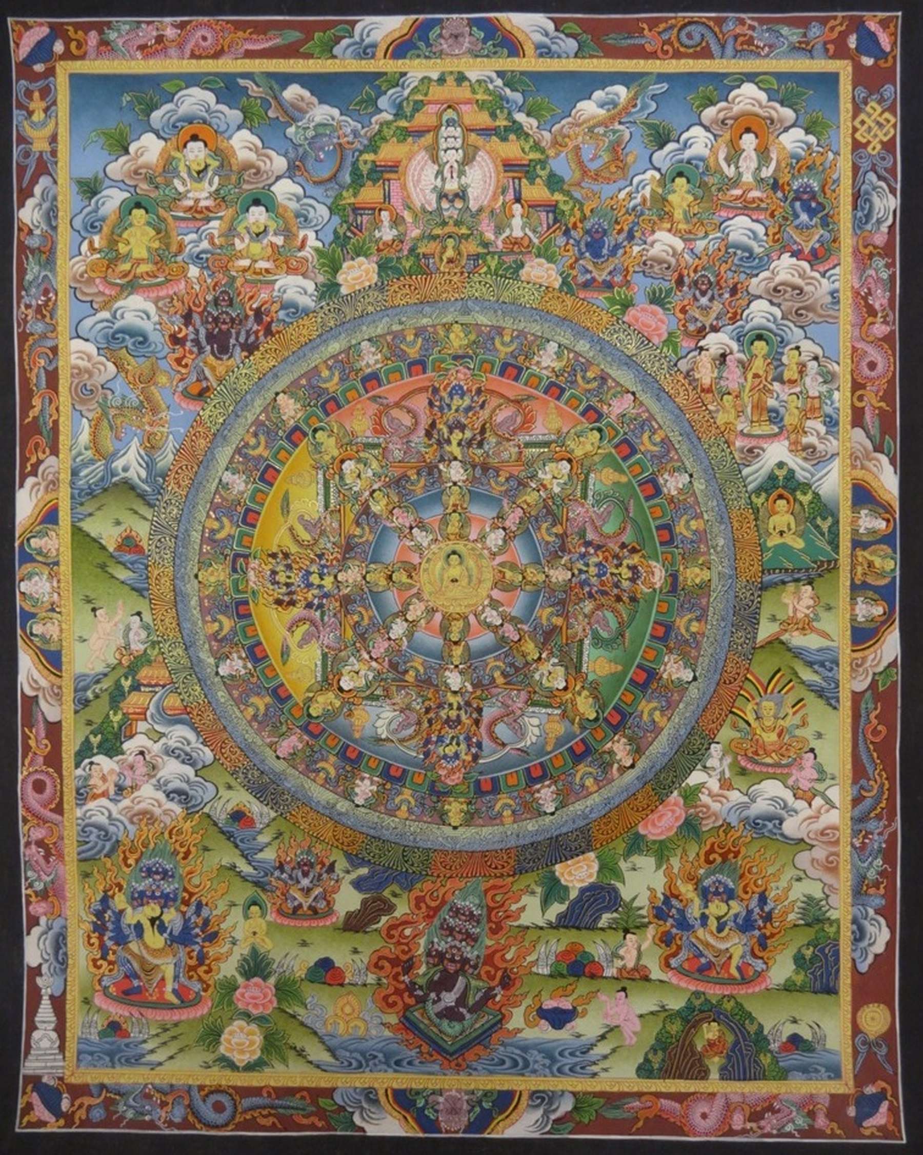 Tibetan Thangka <span Style=