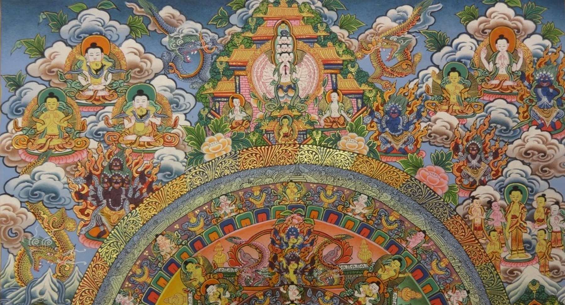 Tibetan Thangka <span Style=