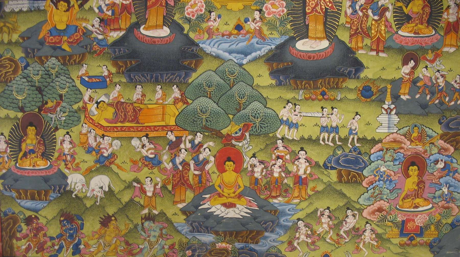 Tibetan Thangka <span Style=