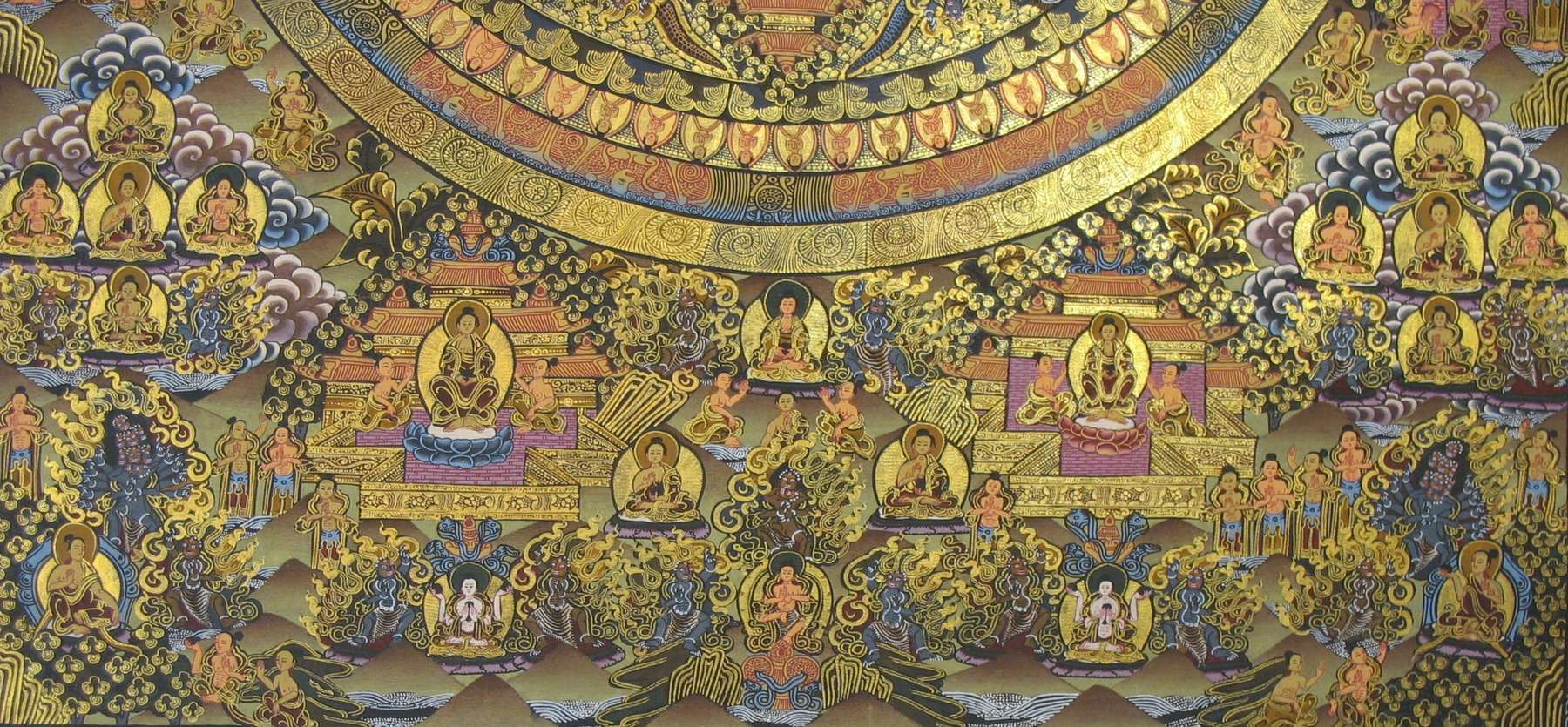 Tibetan Thangka <span Style=