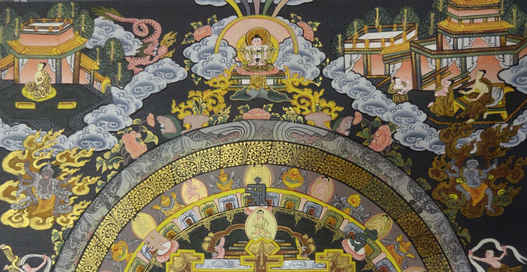 Tibetan Thangka <span Style=