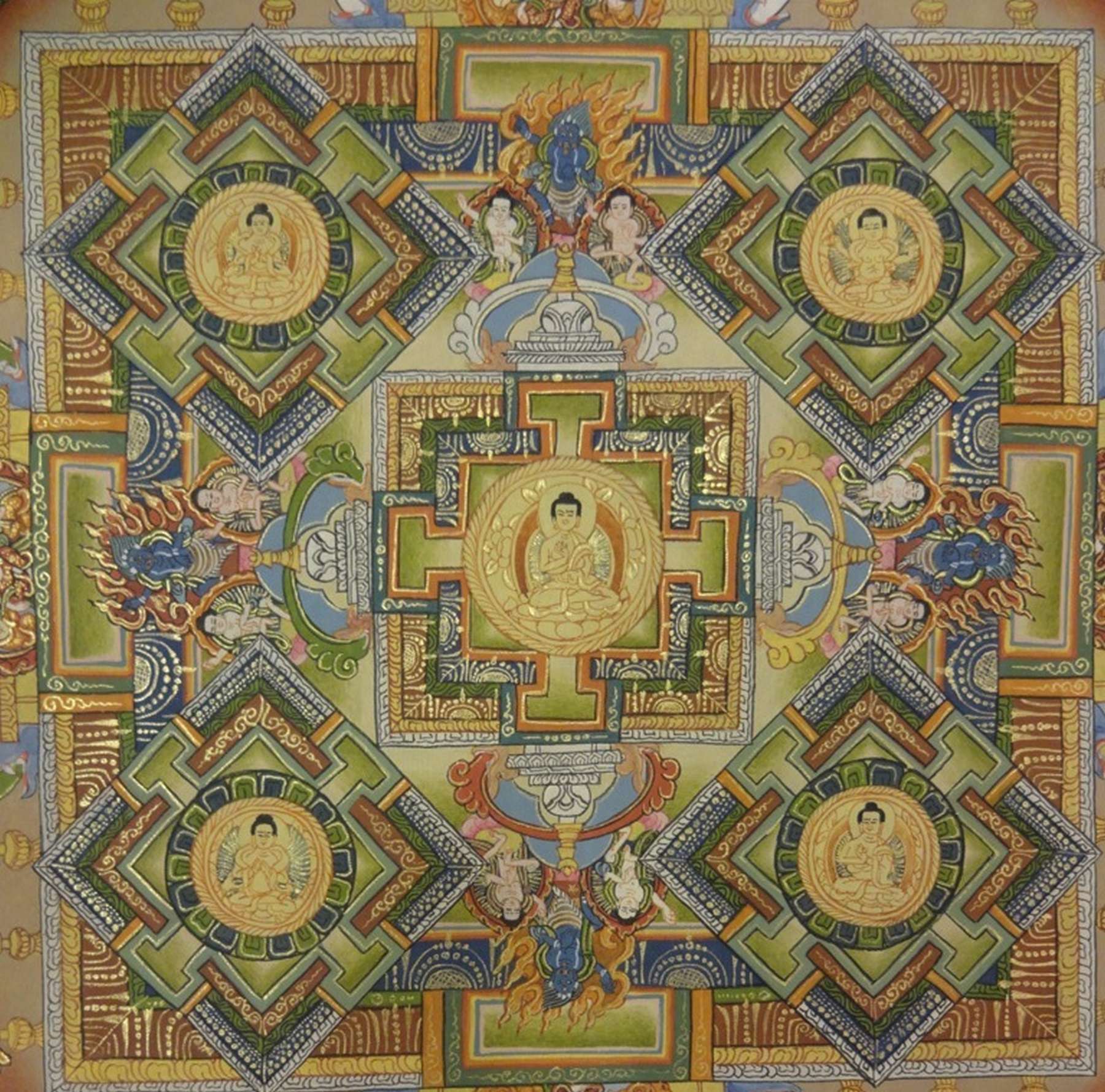 Tibetan Thangka <span Style=