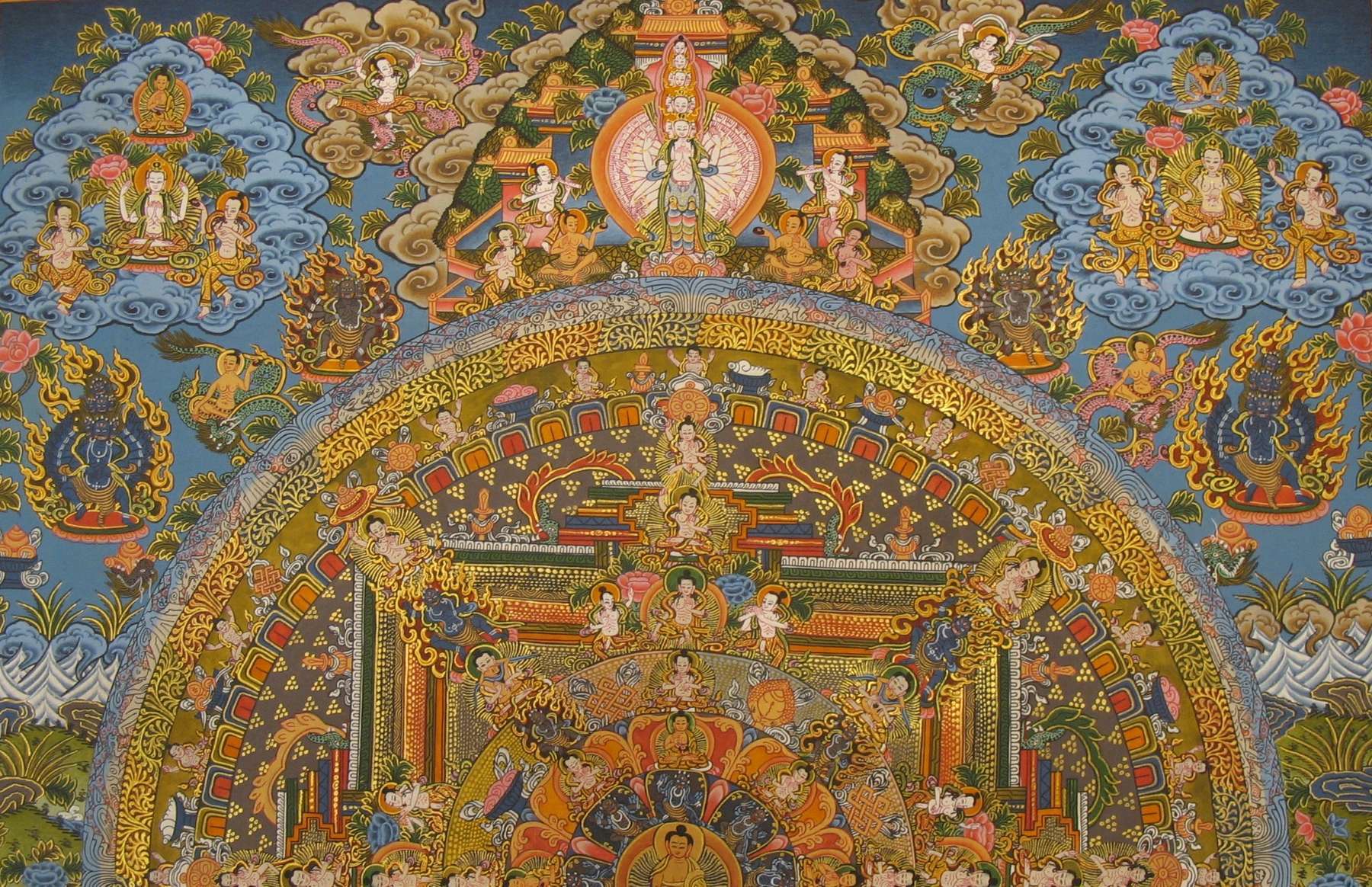 Tibetan Thangka <span Style=