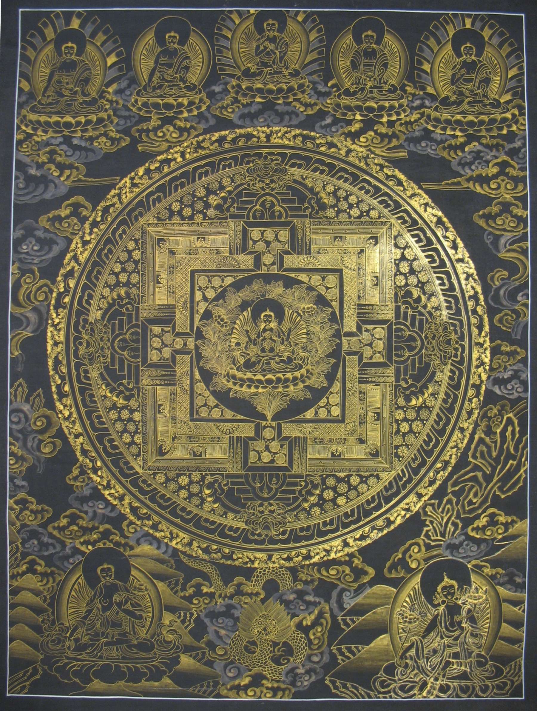 Tibetan Thangka <span Style=