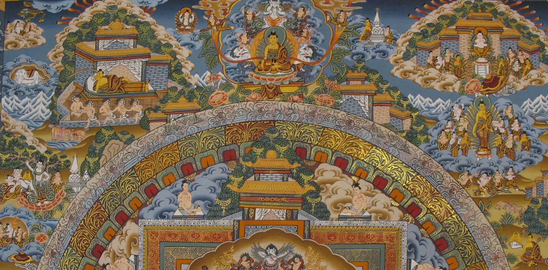 Tibetan Thangka <span Style=