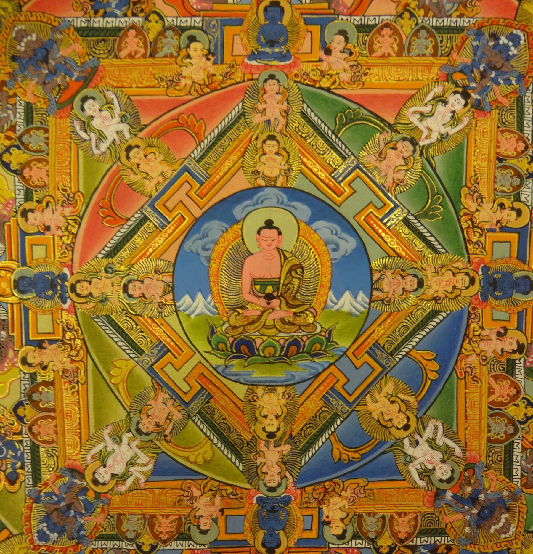 Tibetan Thangka <span Style=