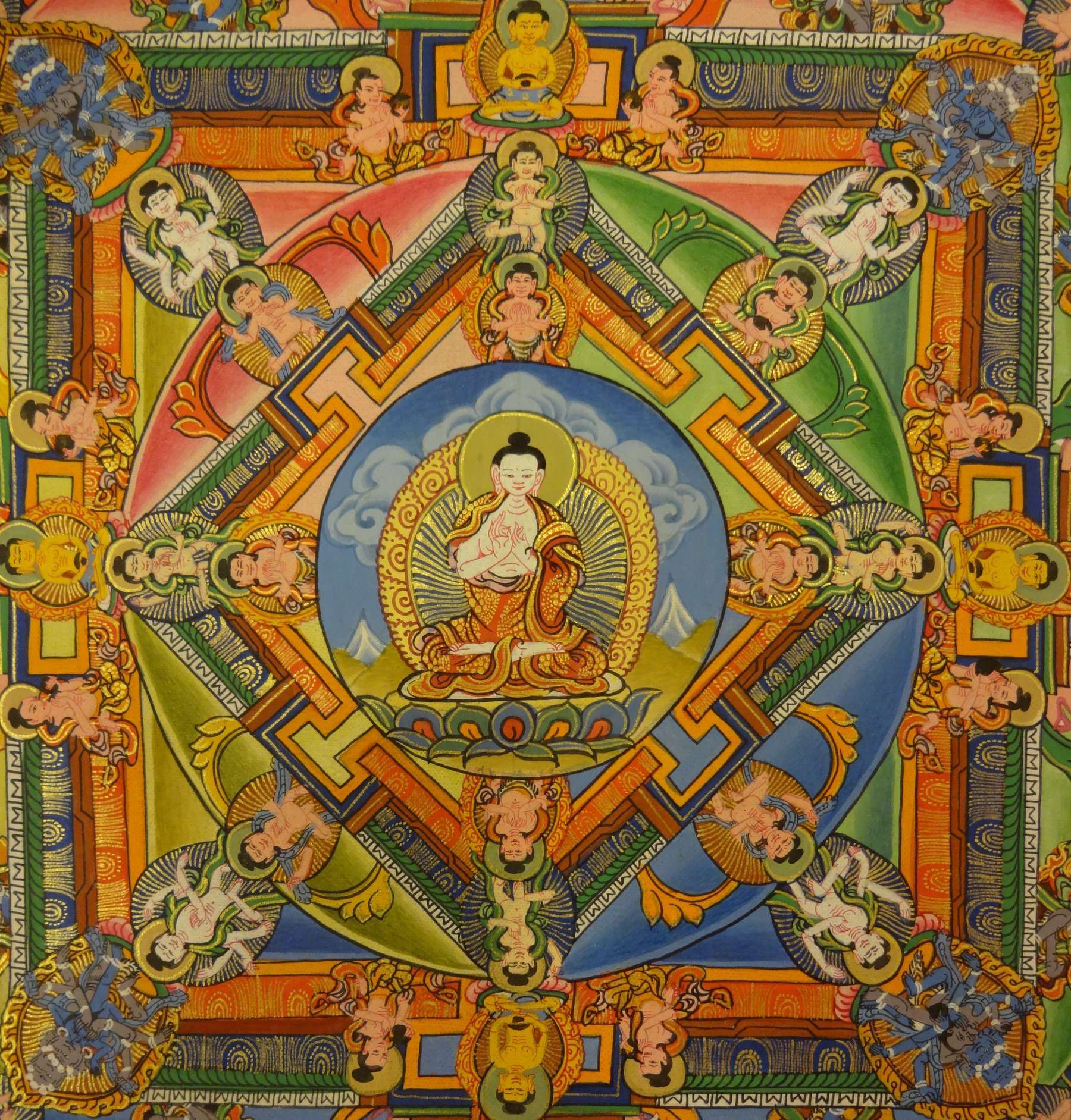 Tibetan Thangka <span Style=