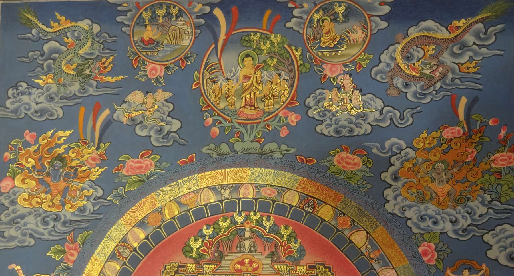 Tibetan Thangka <span Style=