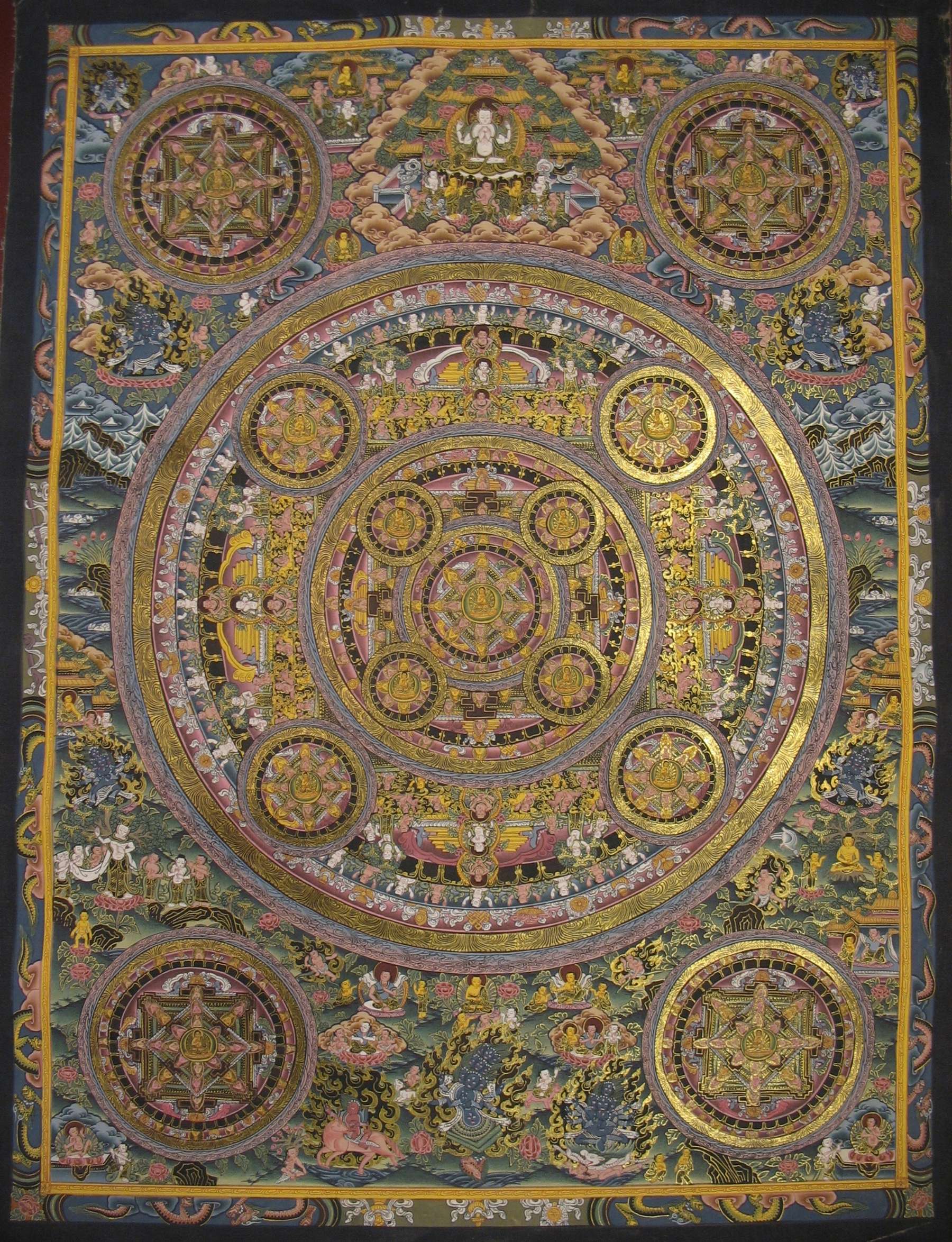 Tibetan Thangka <span Style=