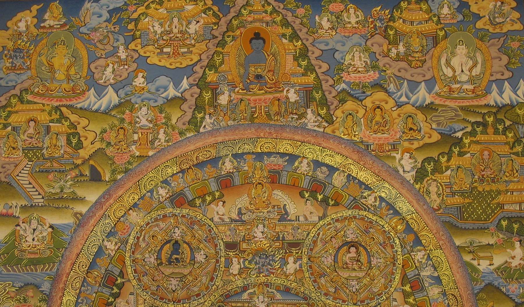 Tibetan Thangka <span Style=