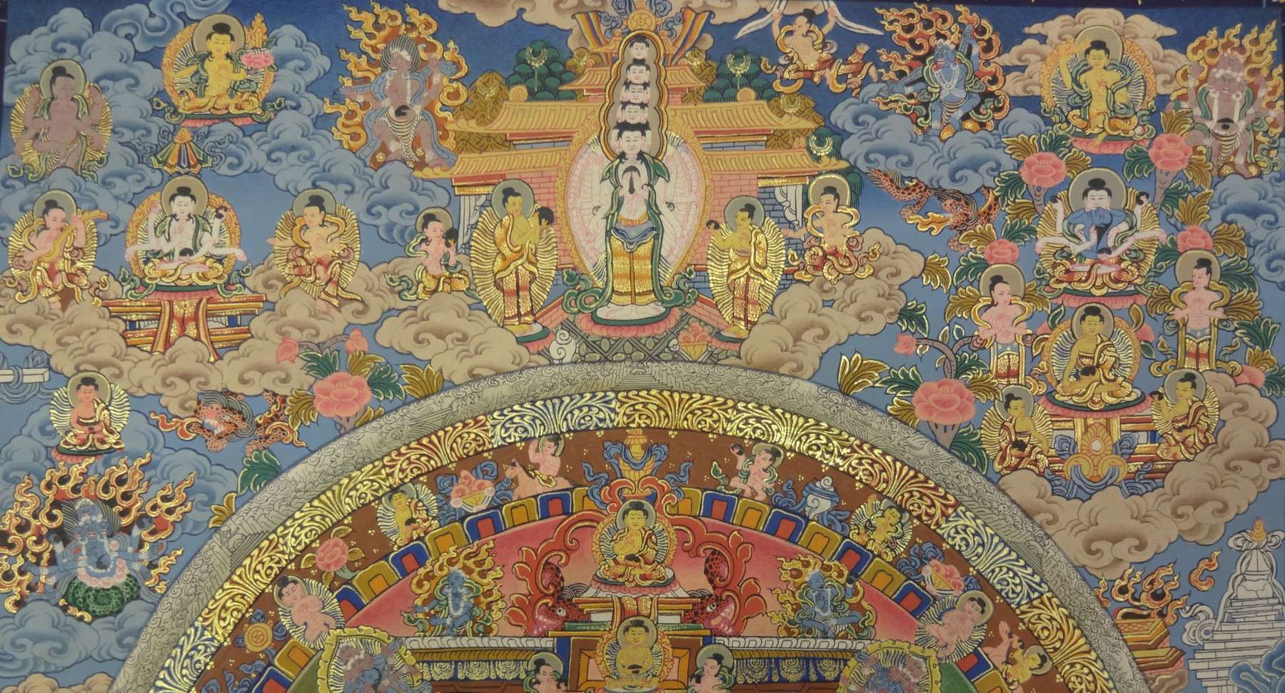 Tibetan Thangka <span Style=