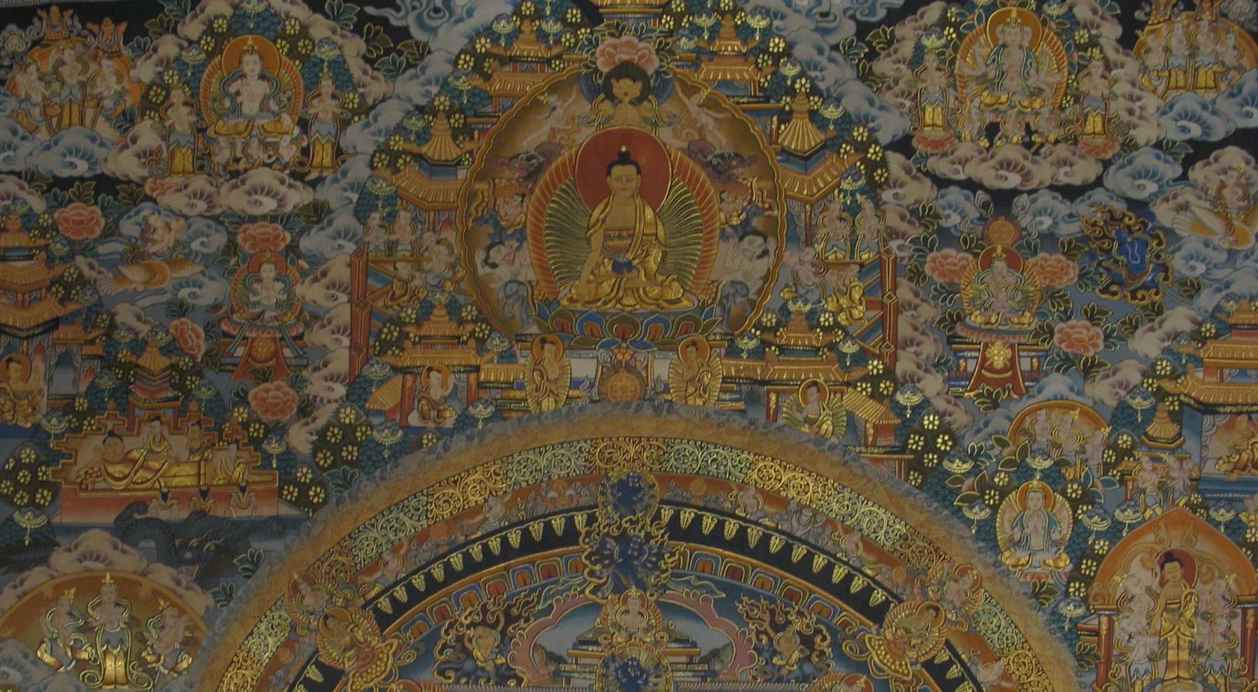 Tibetan Thangka <span Style=