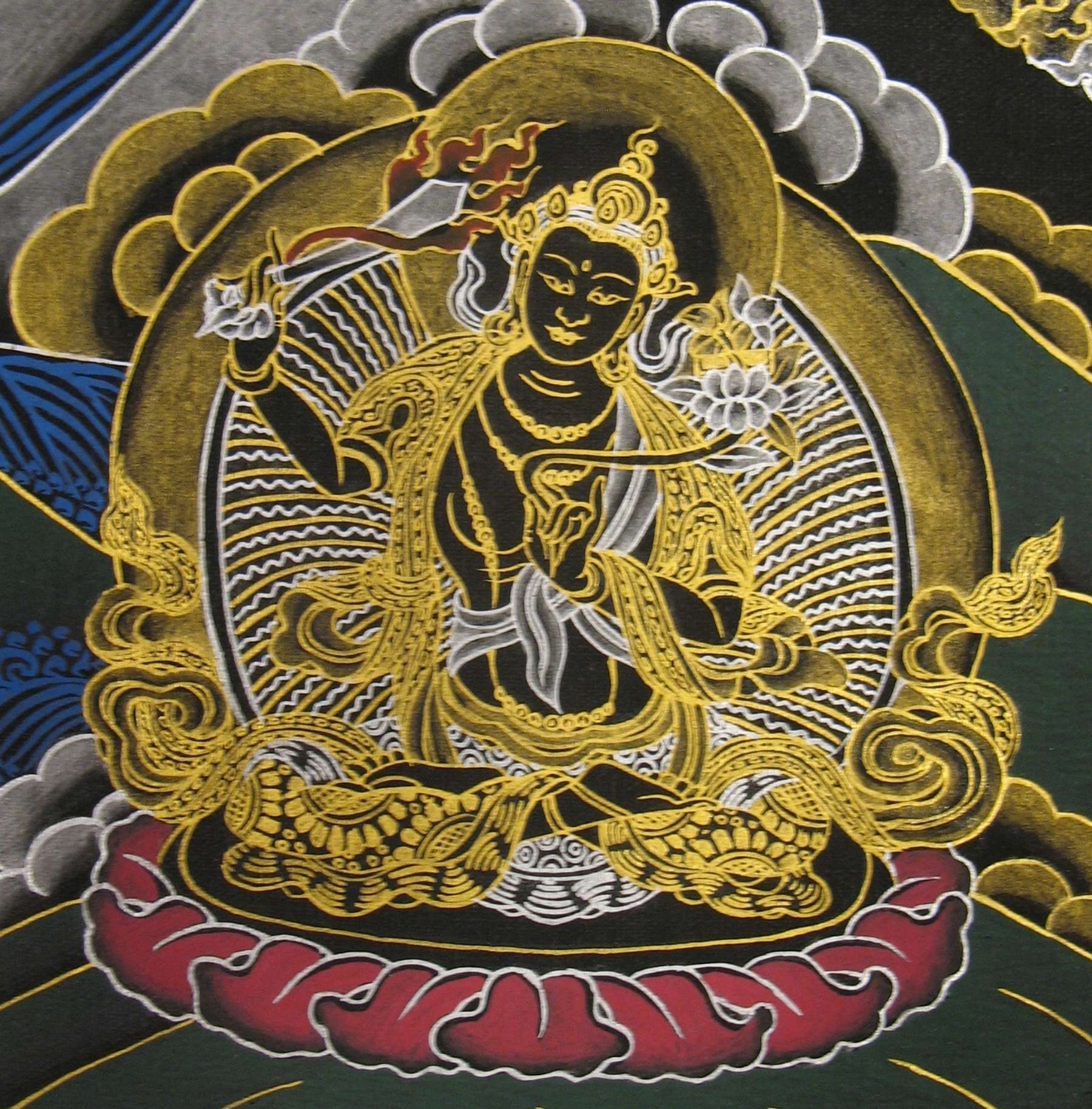 Tibetan Thangka <span Style=