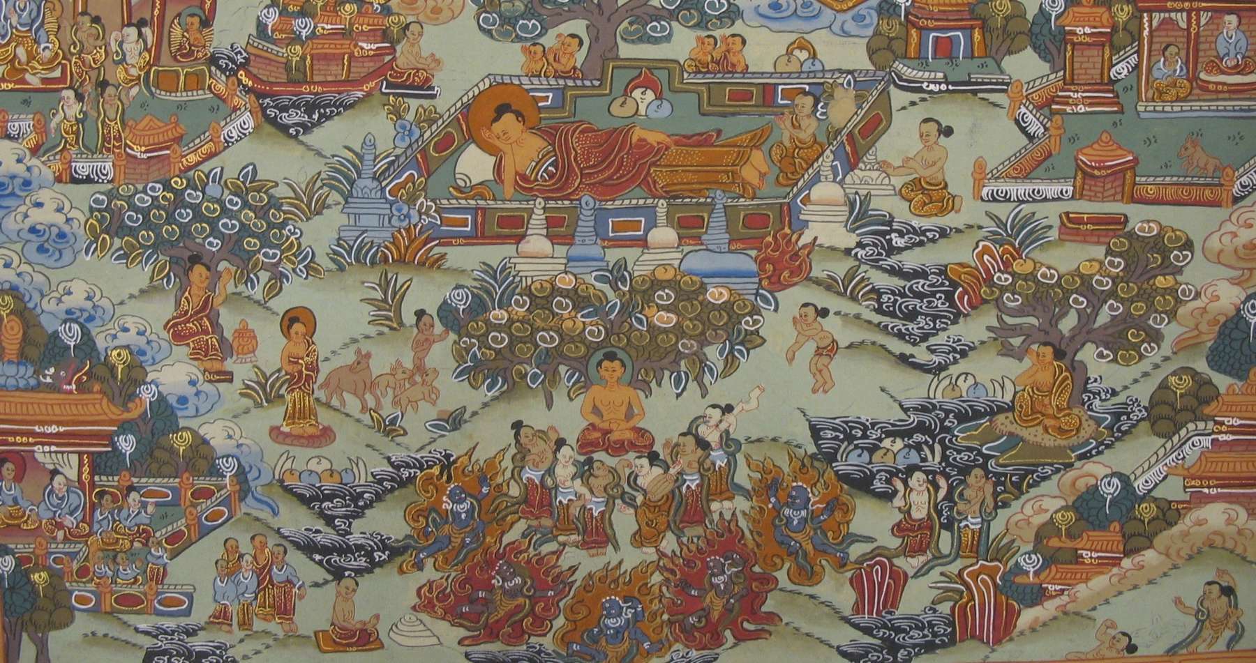 Tibetan Thangka <span Style=