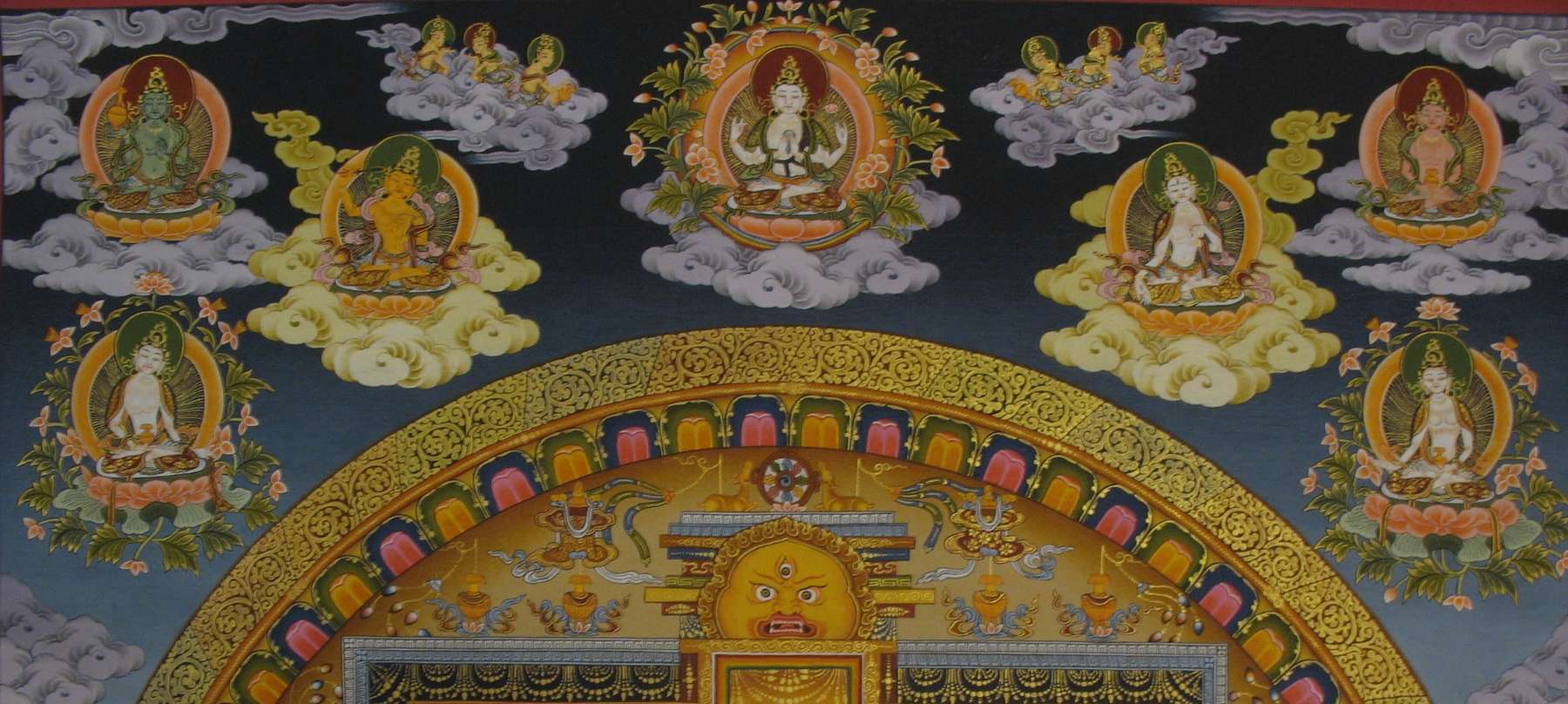 Tibetan Thangka <span Style=