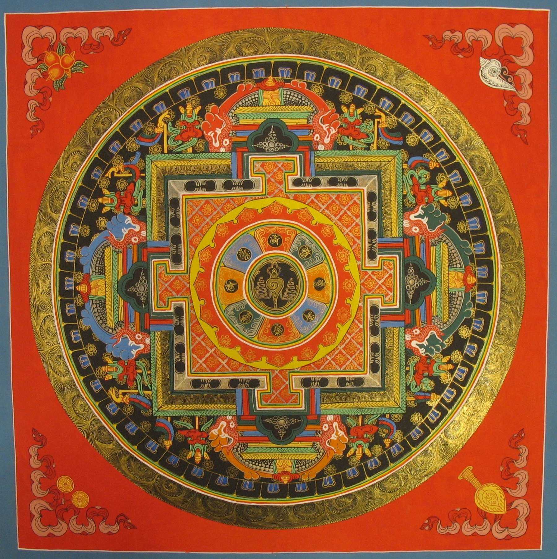 Tibetan Thangka <span Style=