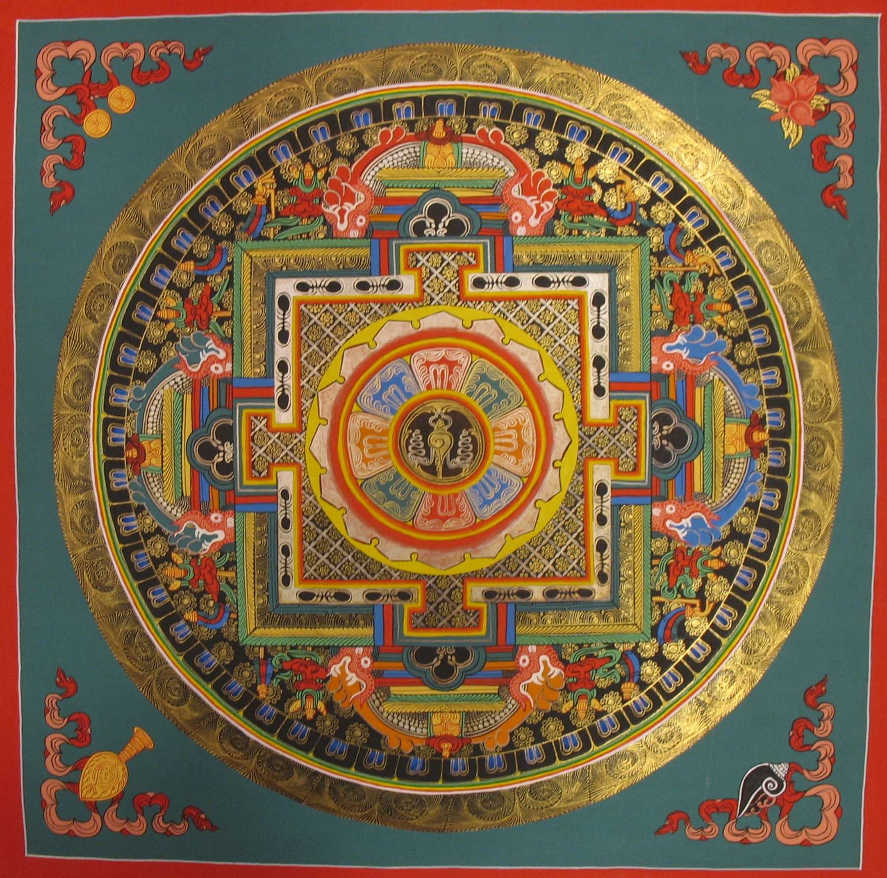 Tibetan Thangka <span Style=