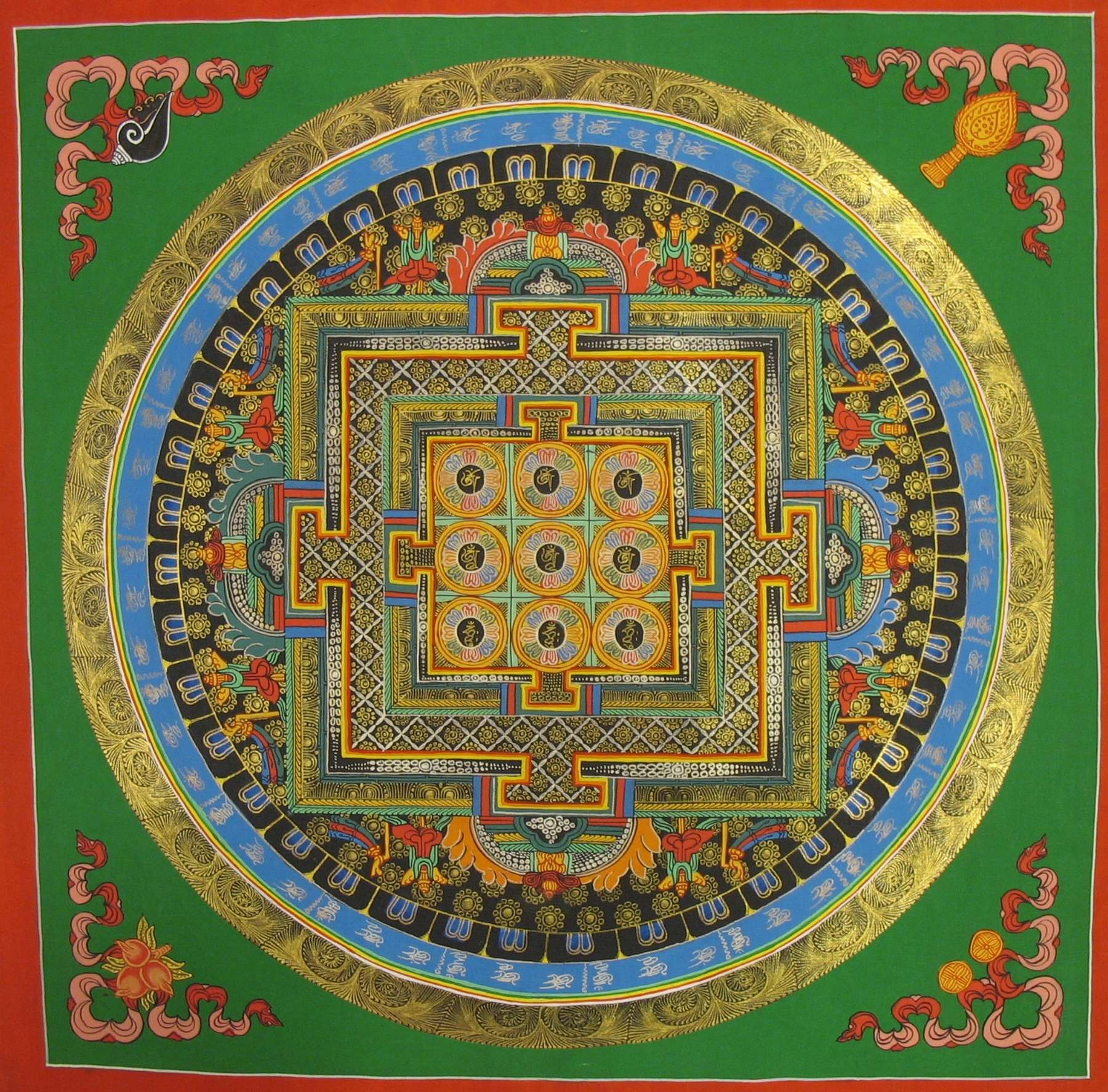 Tibetan Thangka <span Style=