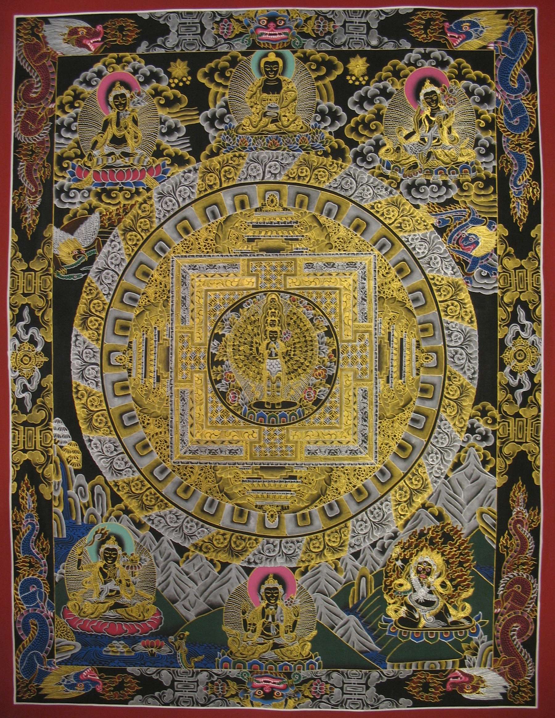 Tibetan Thangka <span Style=