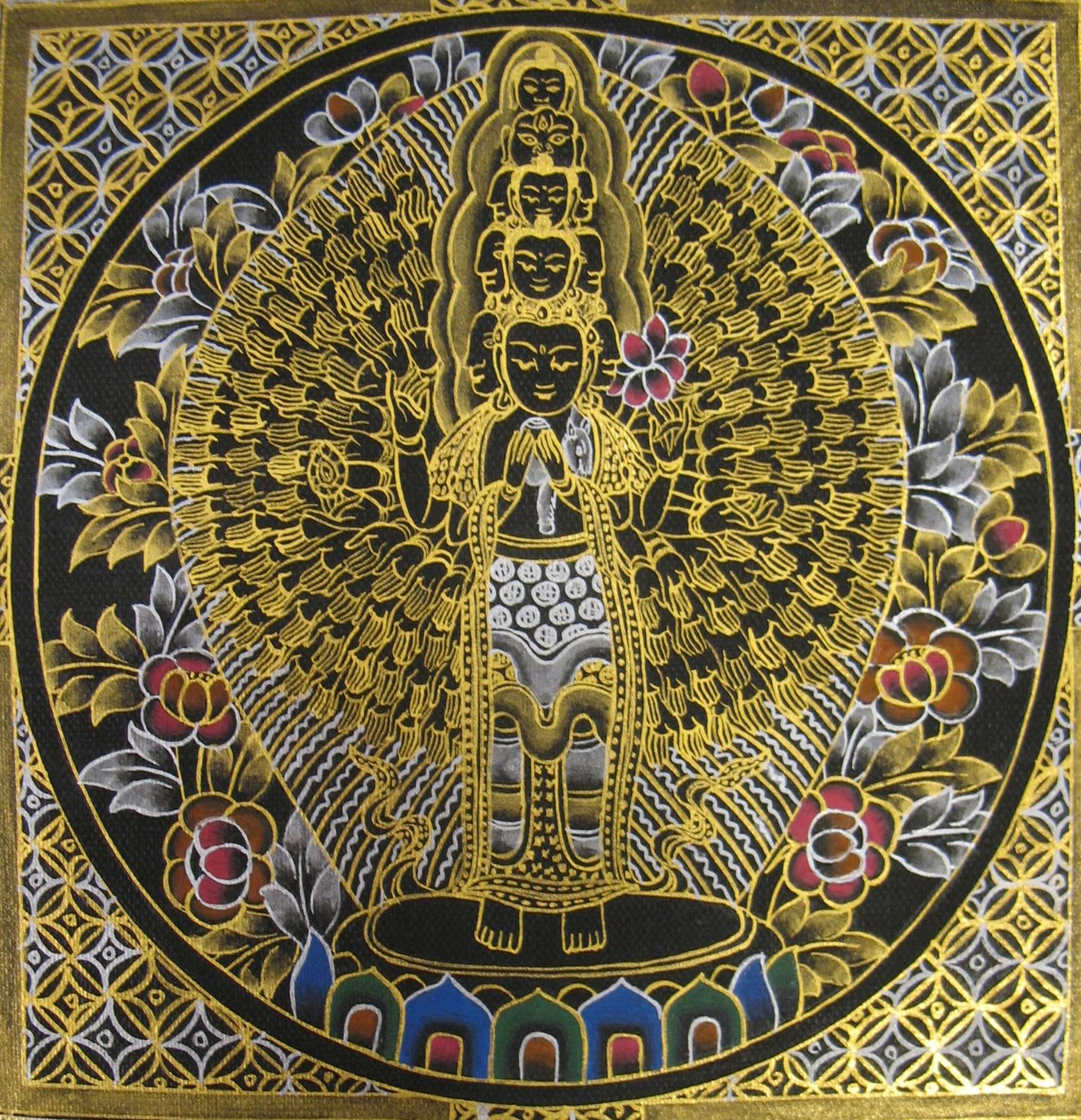 Tibetan Thangka <span Style=