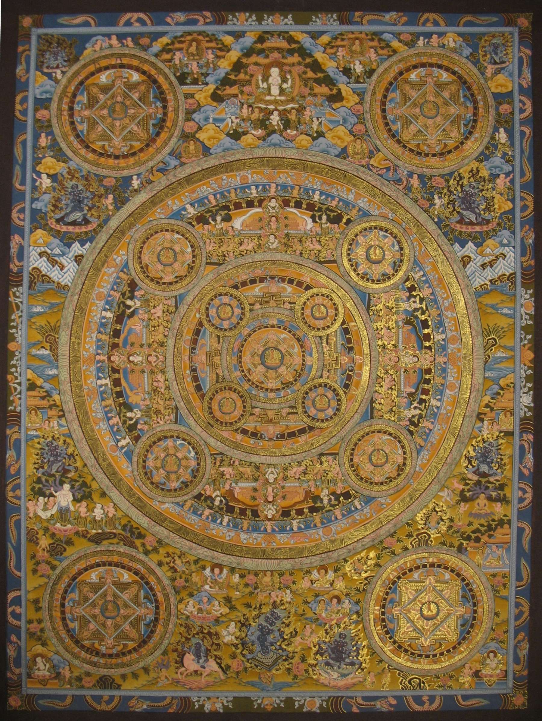 Tibetan Thangka <span Style=