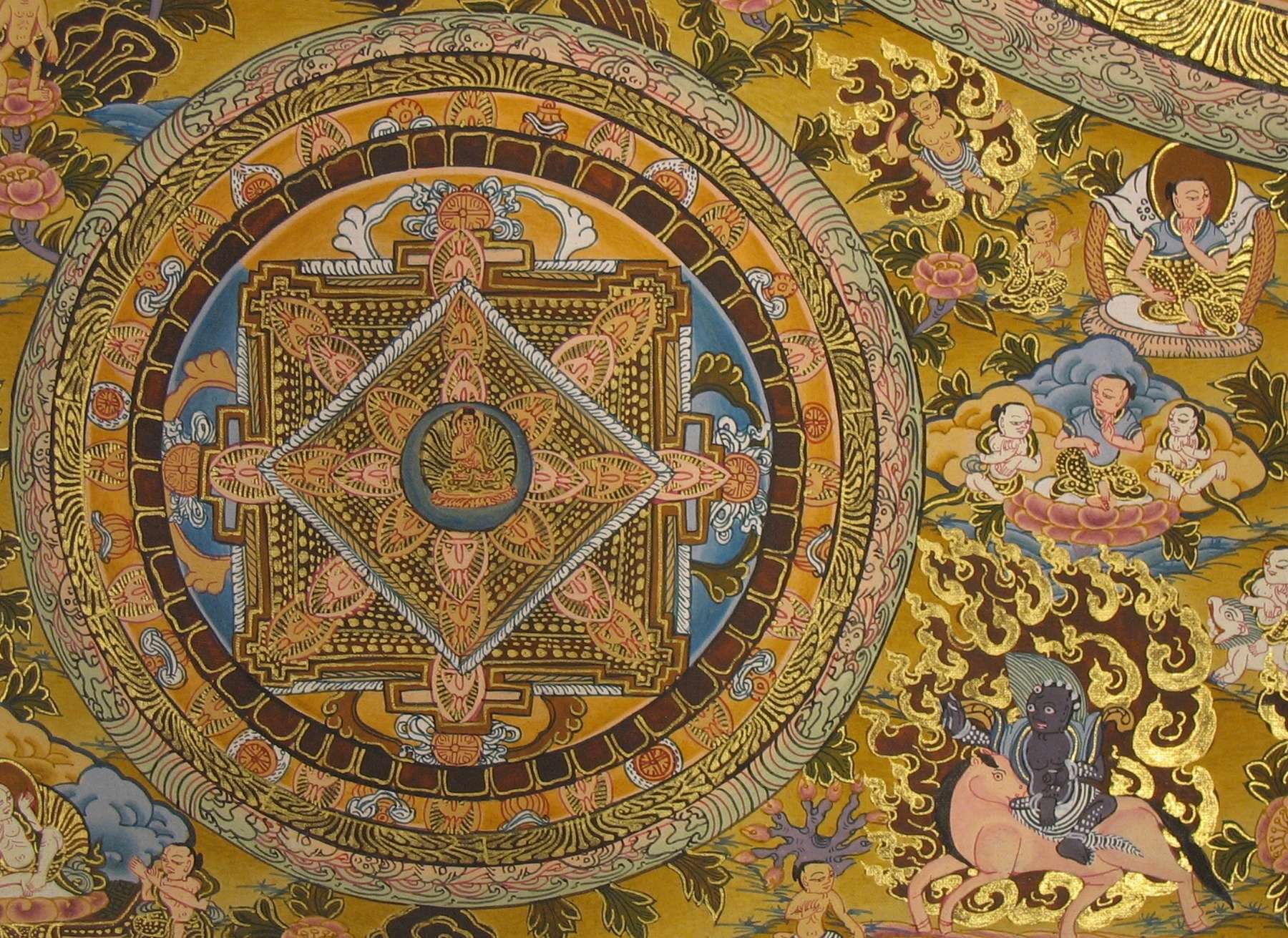 Tibetan Thangka <span Style=