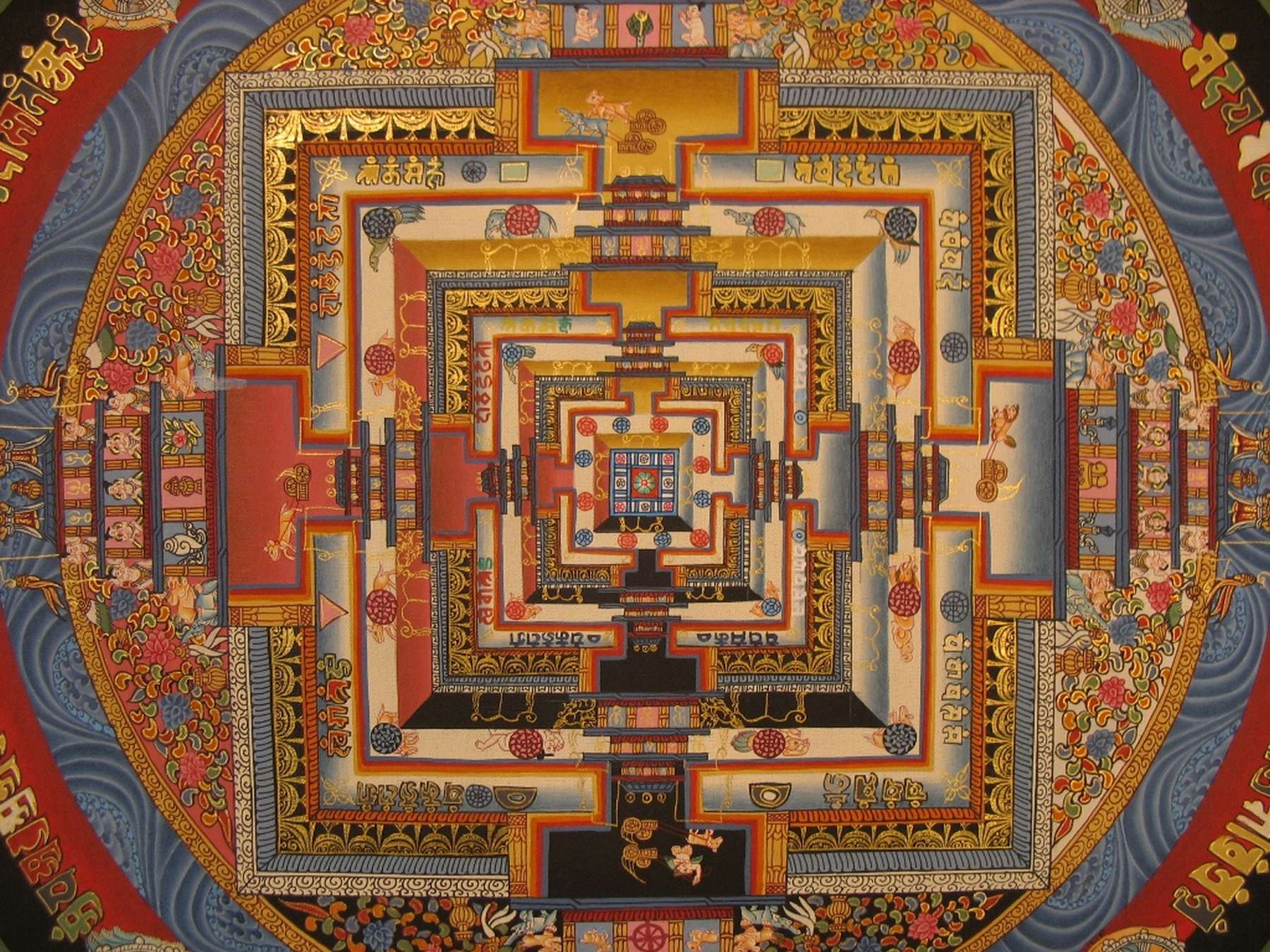 Tibetan Thangka <span Style=