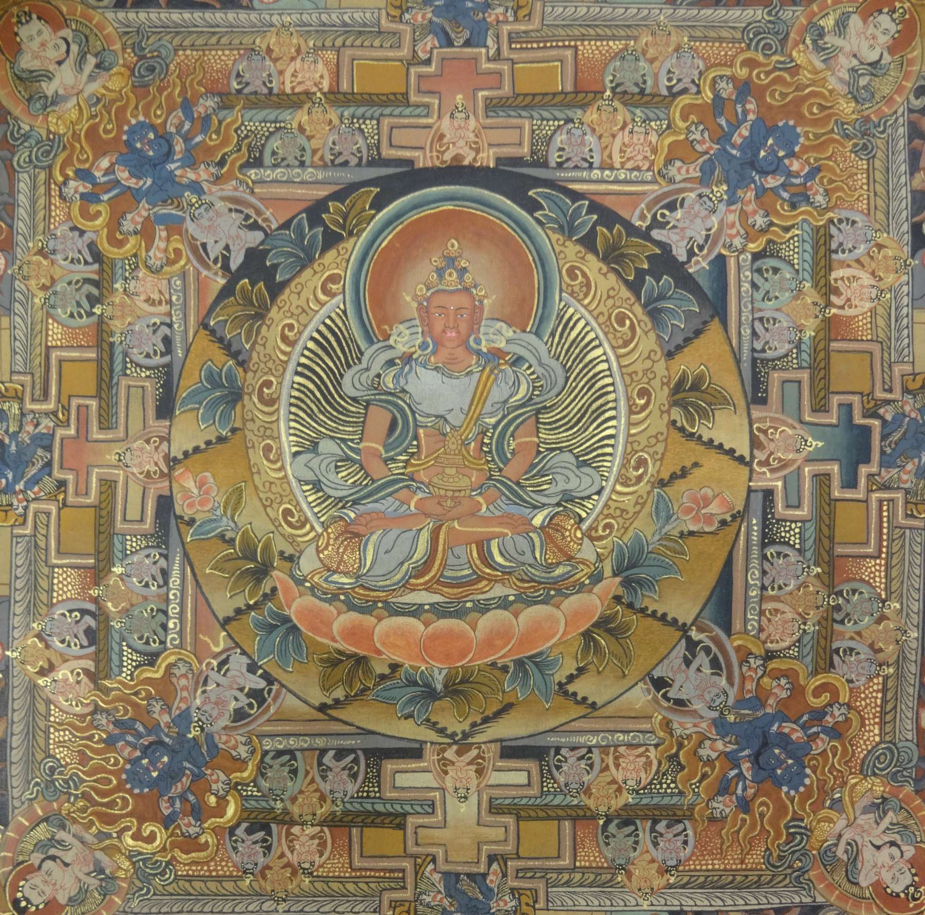 Tibetan Thangka <span Style=