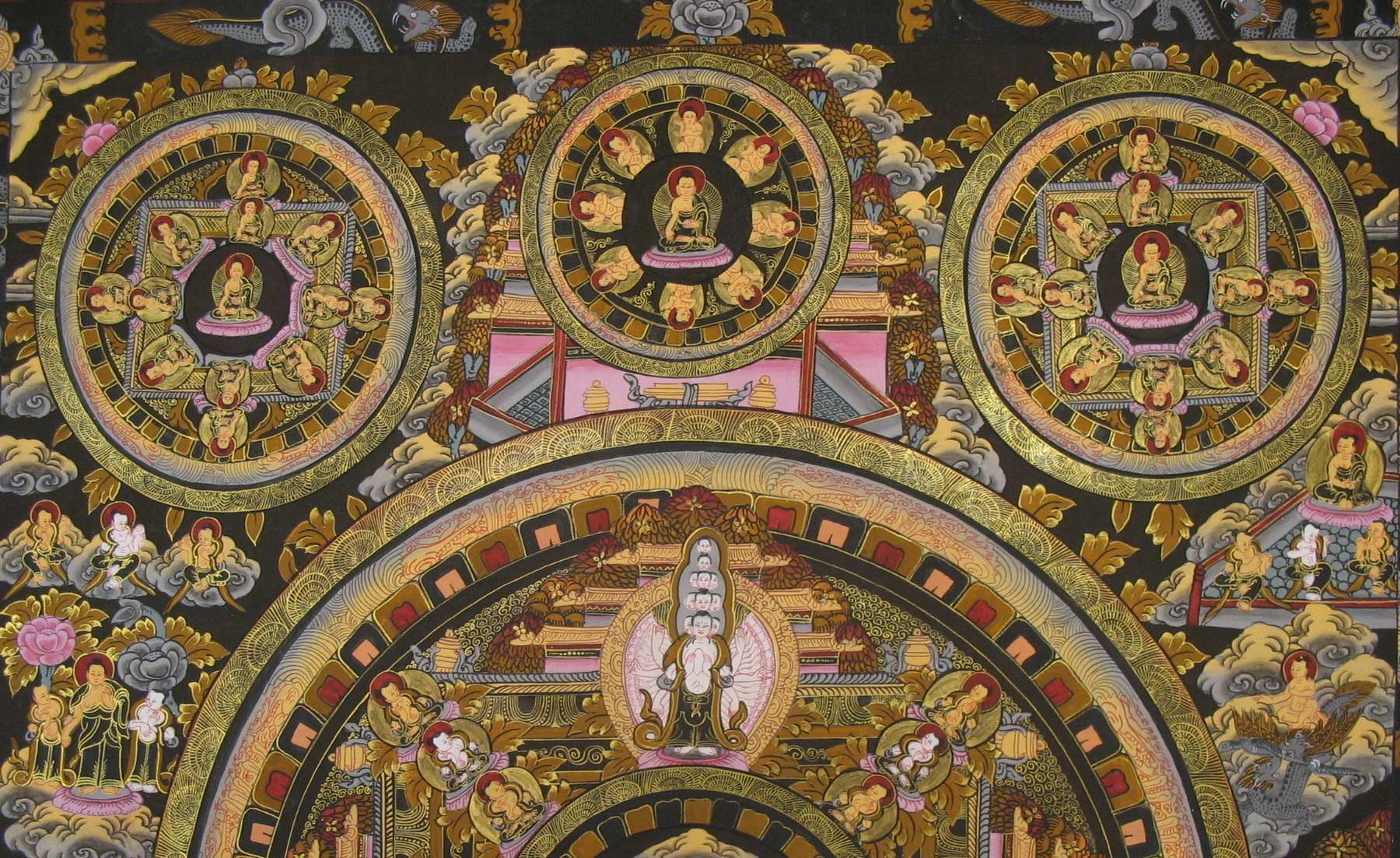 Tibetan Thangka <span Style=