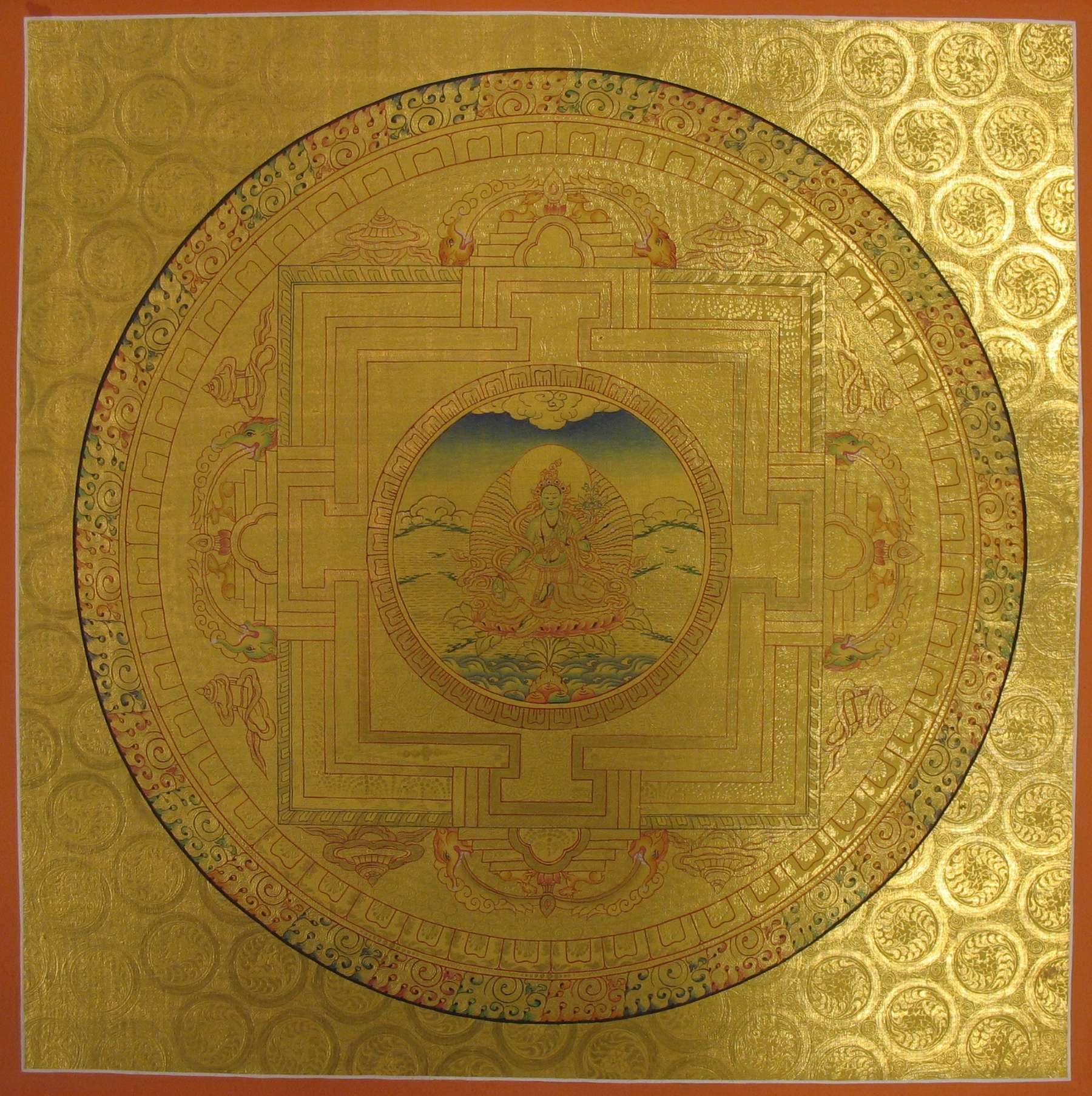 Tibetan Thangka <span Style=